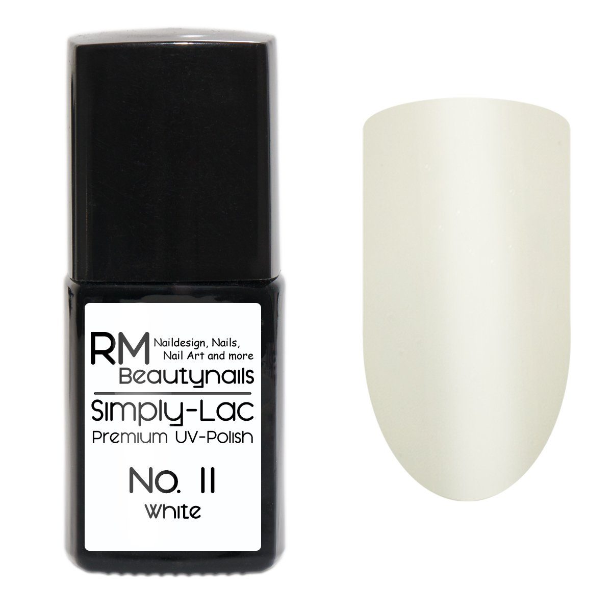 RM Beautynails UV-Nagellack Simply Lac Premium UV-Nagellack UV-Polish 10ml White