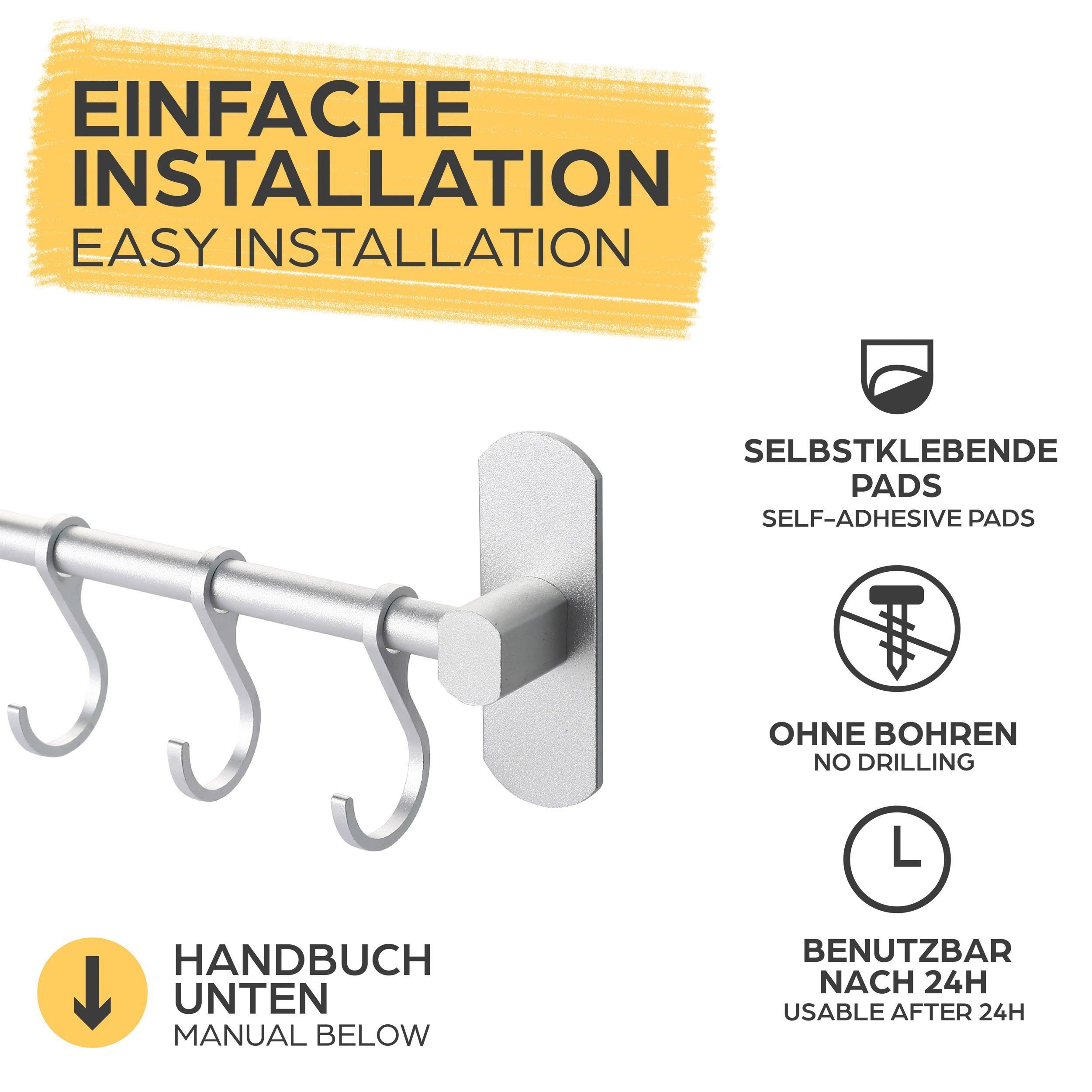 DOPWii Wandhaken Wandhaken, Hakenleiste mit 8 günstig online kaufen