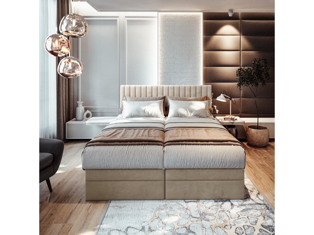 TRADA Boxspringbett ADELE mit Taschenmatratze & Topper 180x200 cm (Set, Bet günstig online kaufen