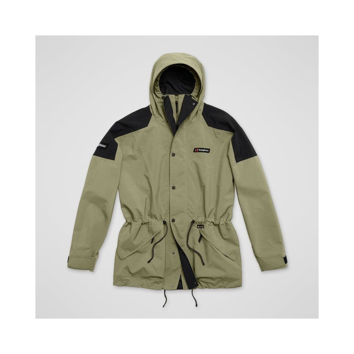 Berghaus 3-in-1-Funktionsparka Unisex Meru Mountain Gore-Tex Jacken - Grün/Schwarz Der ikonische Berghaus-Look der 90er Jahre ist in Form dieser