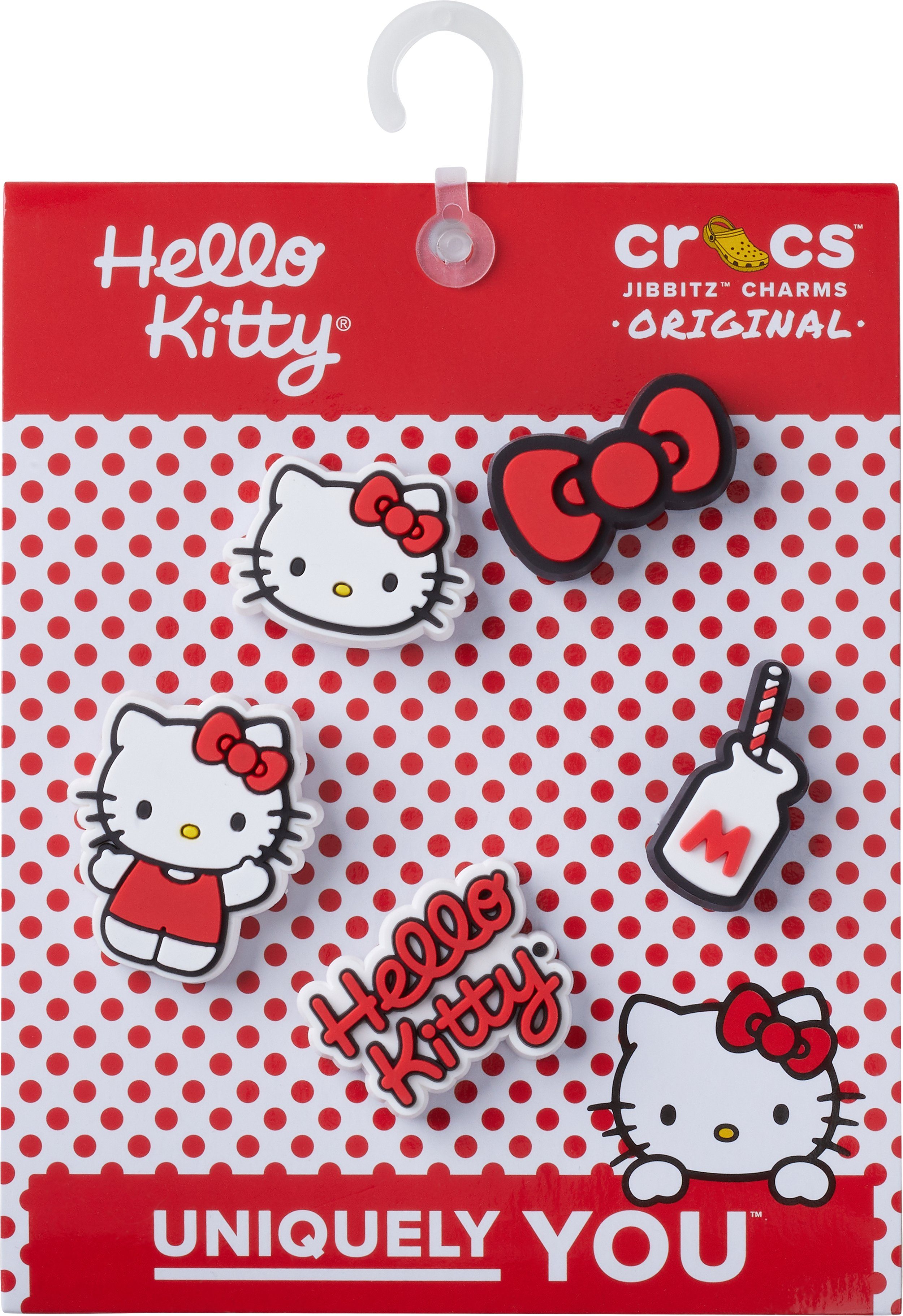 Crocs Schuhanstecker Jibbitz™ Hello Kitty (Set, 5-tlg., Kein Spielzeug.  Nicht für Kinder unter 3 Jahren geeignet), mit verschiedenen Motiven | Schuhanstecker