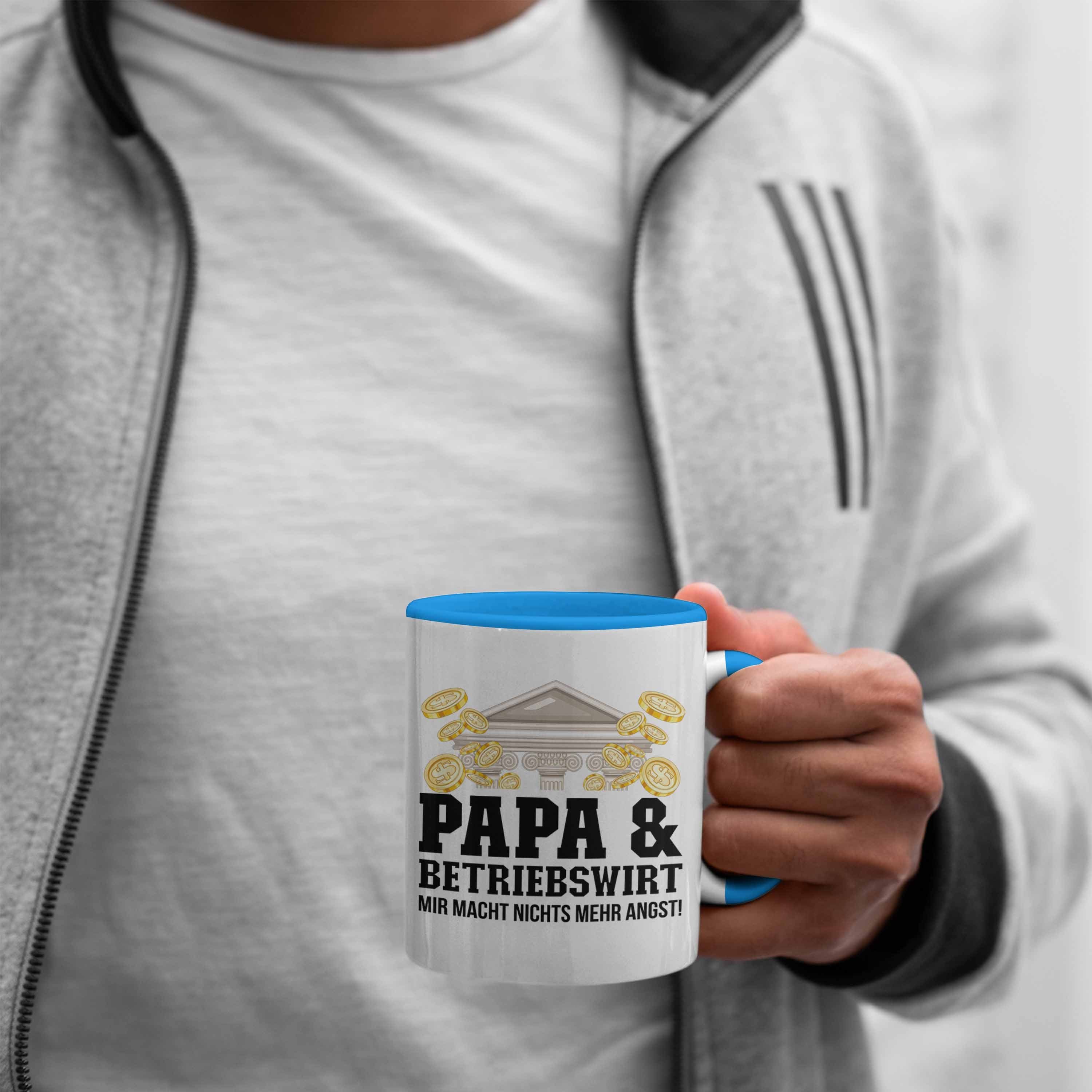 Trendation Trendation Ge BWL Geschenkidee für Tasse Vater Papa Tasse Betriebswirt Blau - und