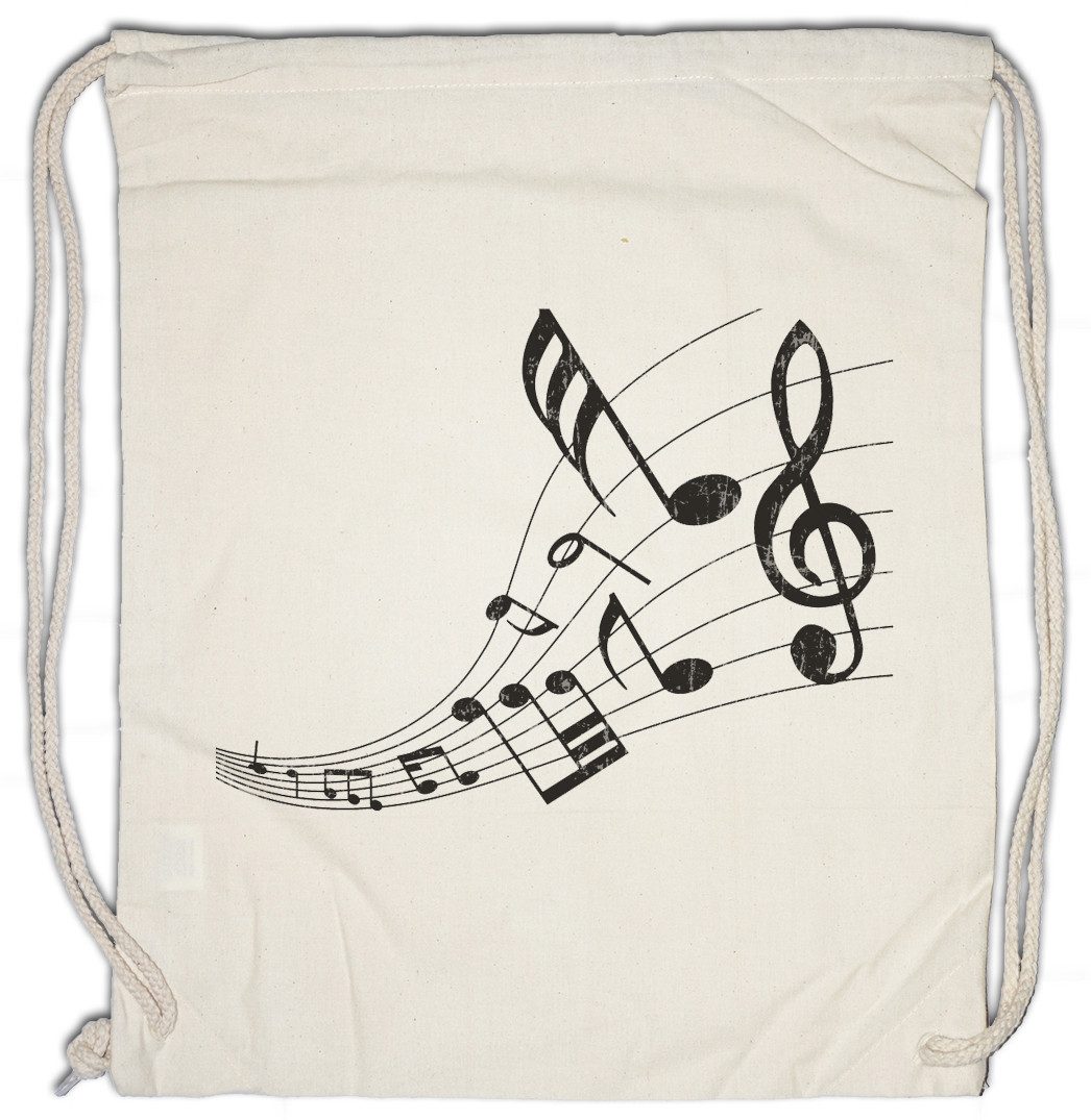 Urban Backwoods Turnbeutel Music Notes Turnbeutel Musiklehrer Musik Teacher Noten Instrument (1-tlg), Notenschlüssel Lehrer Orchester Notenlehre