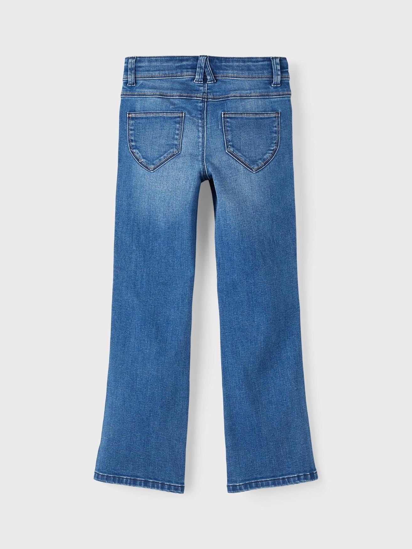 in Denim Leg Mädchen Dunkelblau It Regular-fit-Jeans NKFPOLLY Hose Name 5535 Jeans Straight
