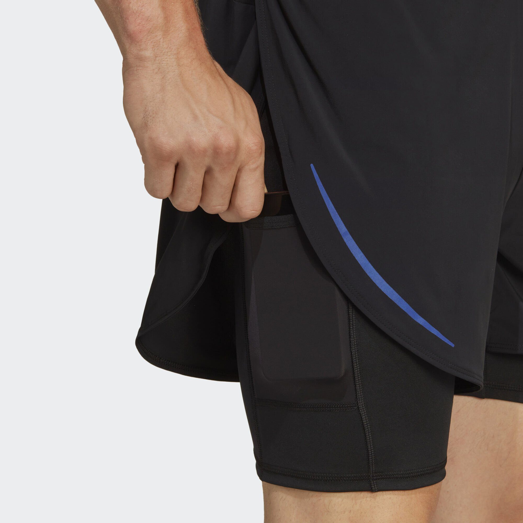 HIIT HEAT.RDY TRAINING adidas 2-IN-1 Performance Black 2-in-1-Shorts SHORTS