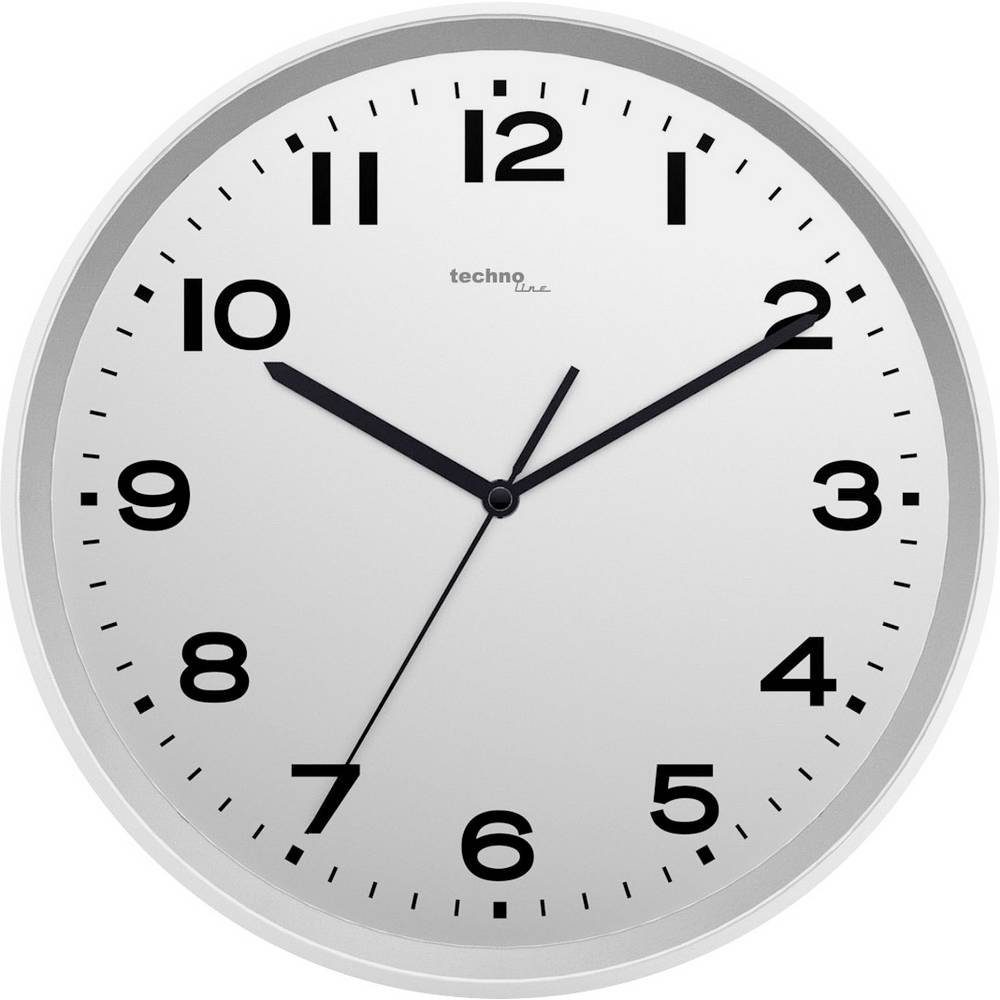 Techno Line Wanduhr Funk-Wanduhr WT 8500 WT 8500-2 silber günstig online kaufen