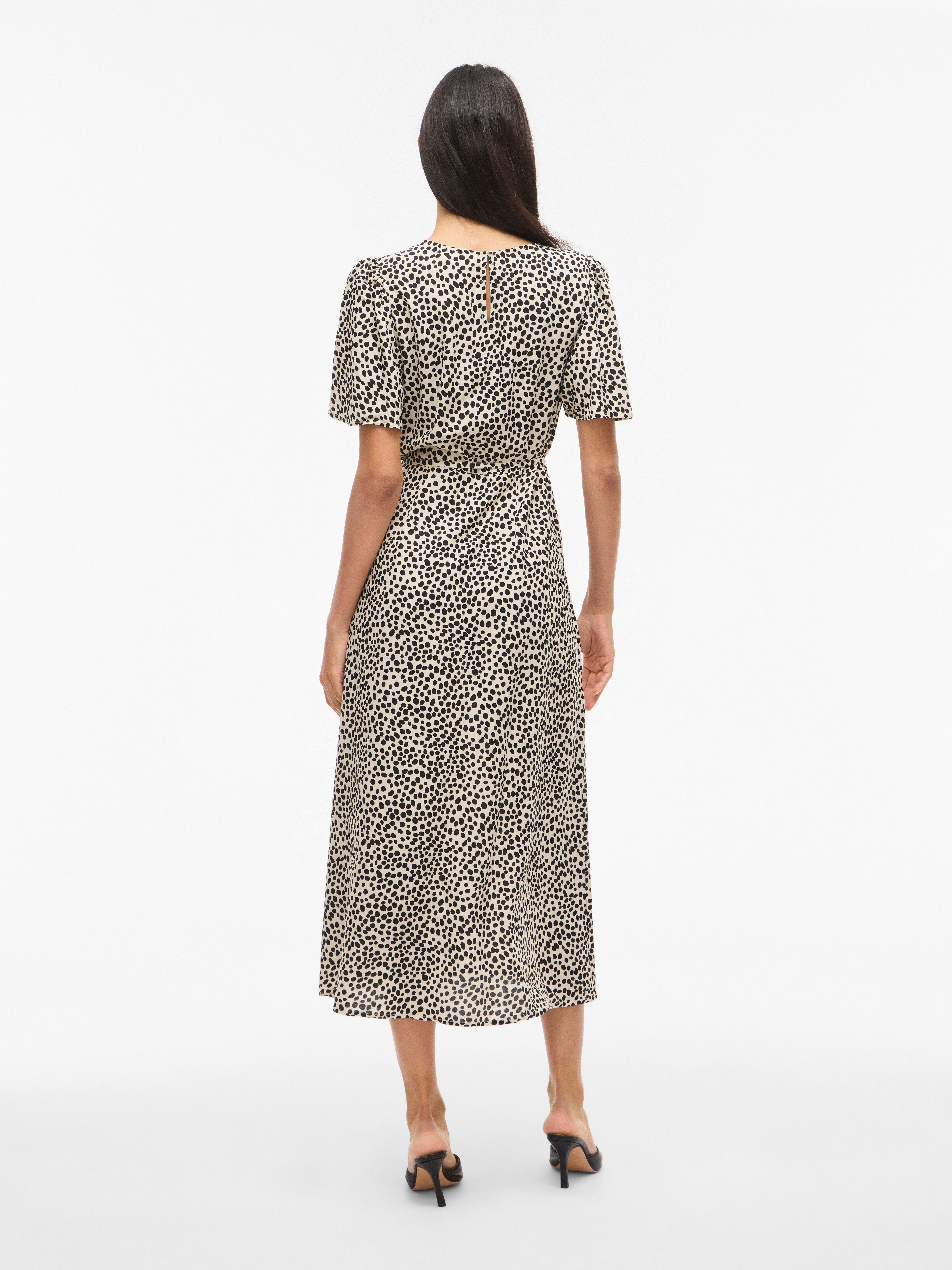 Vila Druckkleid VIGRACE O-NECK S/S MIDI DRESS - NOOS Sommerkleid
