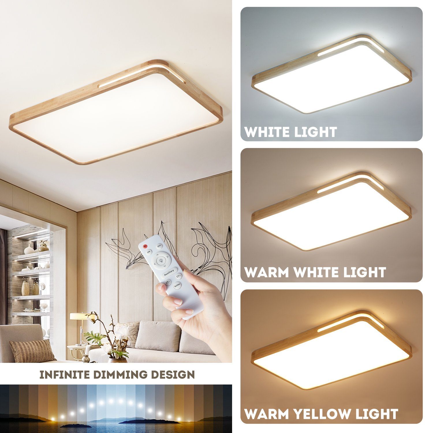 style home LED Deckenleuchte Deckenlampe dimmbar günstig online kaufen