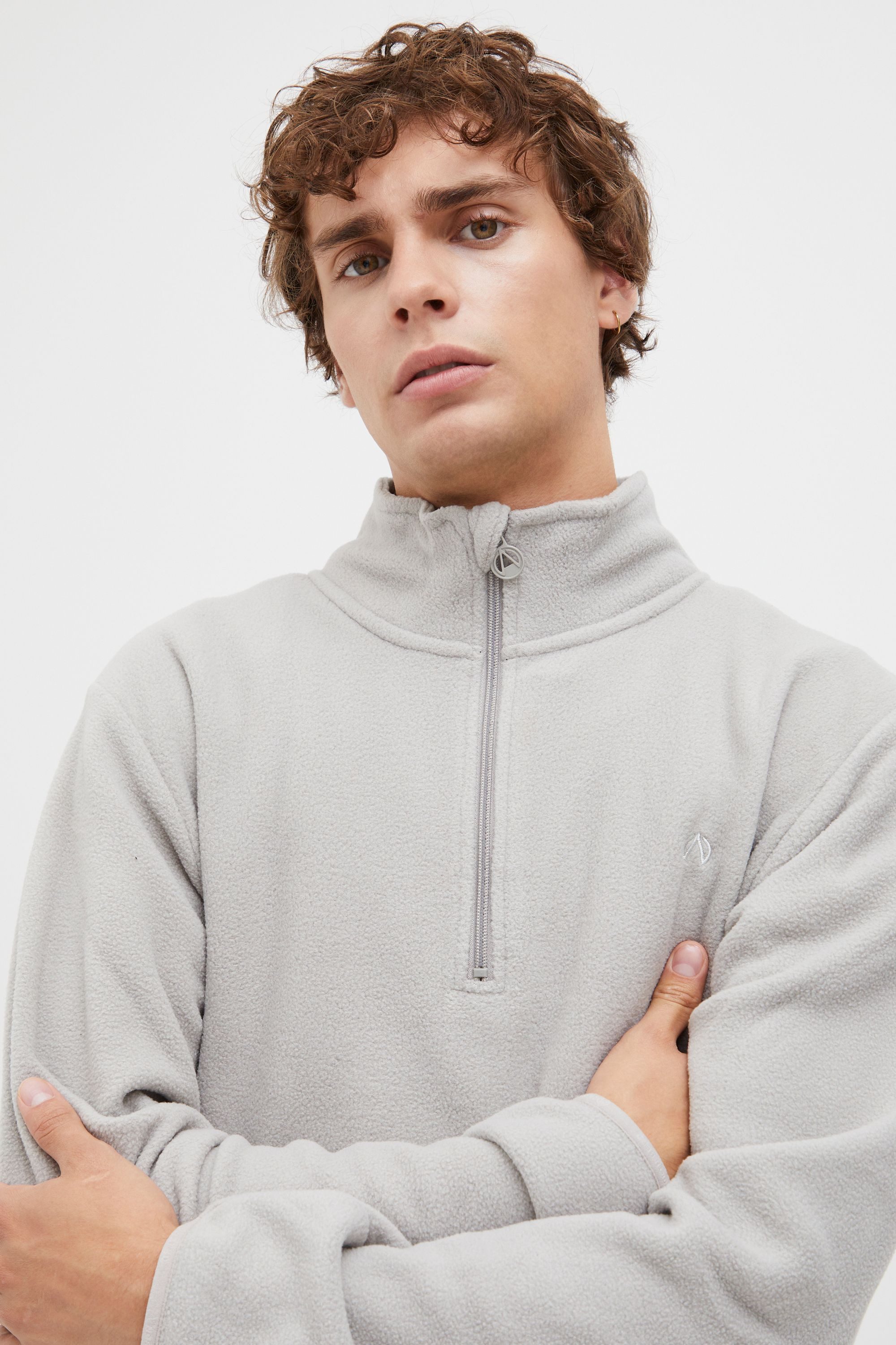 North Bend Troyer NBCotas M Atmungsaktiver Fleecepullover mit Troyer Kragen