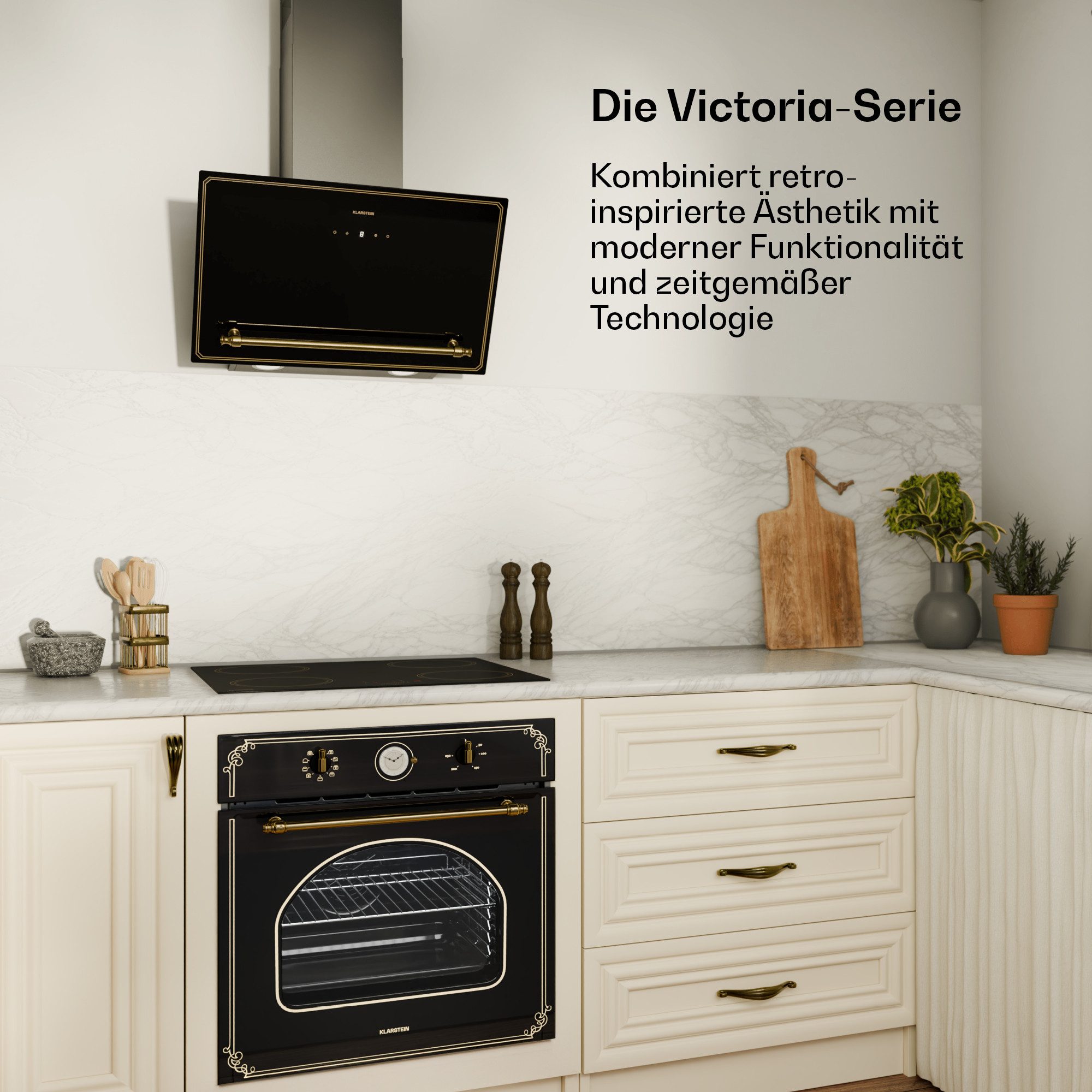 Klarstein Induktions-Kochfeld Victoria 60, Kochfelder Induktion 4 Zonen Timer Touch Einbau