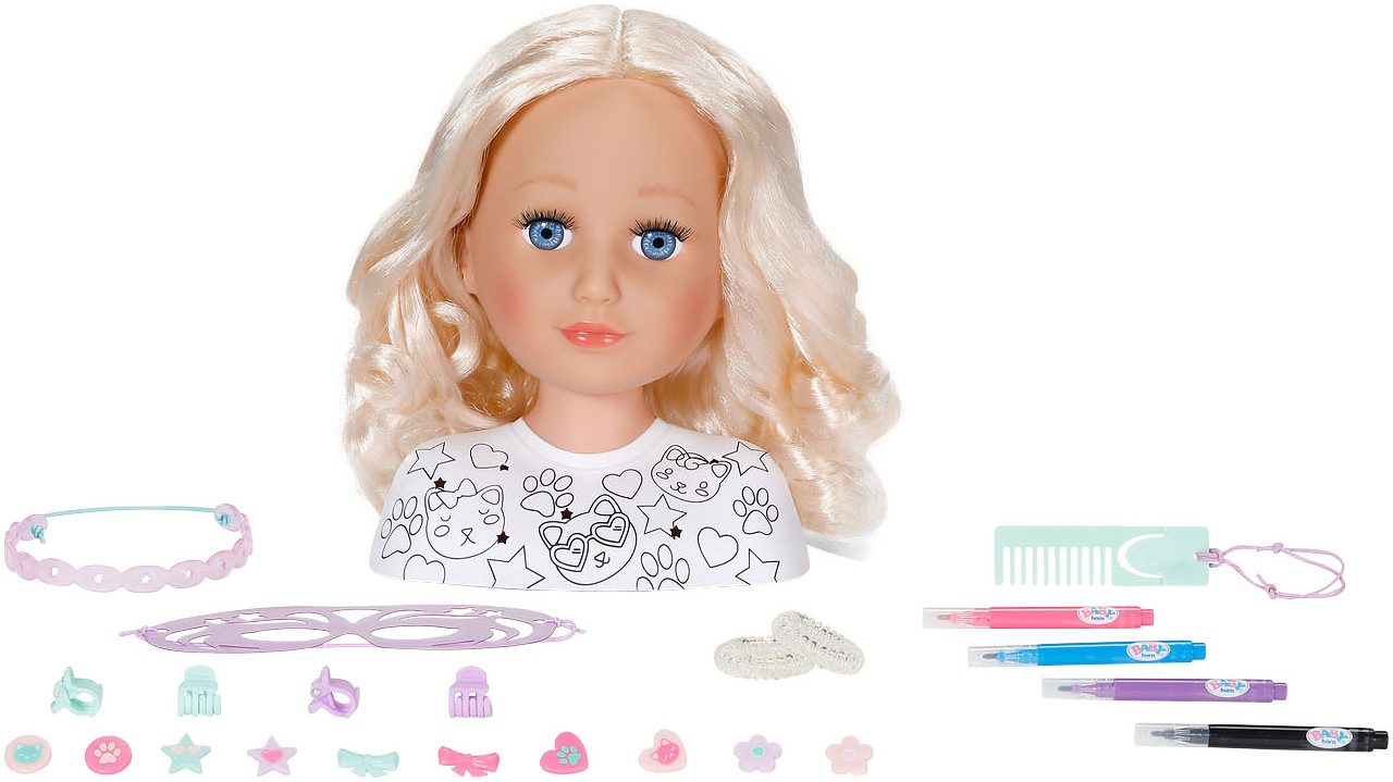 Baby Born Frisier- & Schminkkopf Stylingkopf Kreativ, mit Zubehör