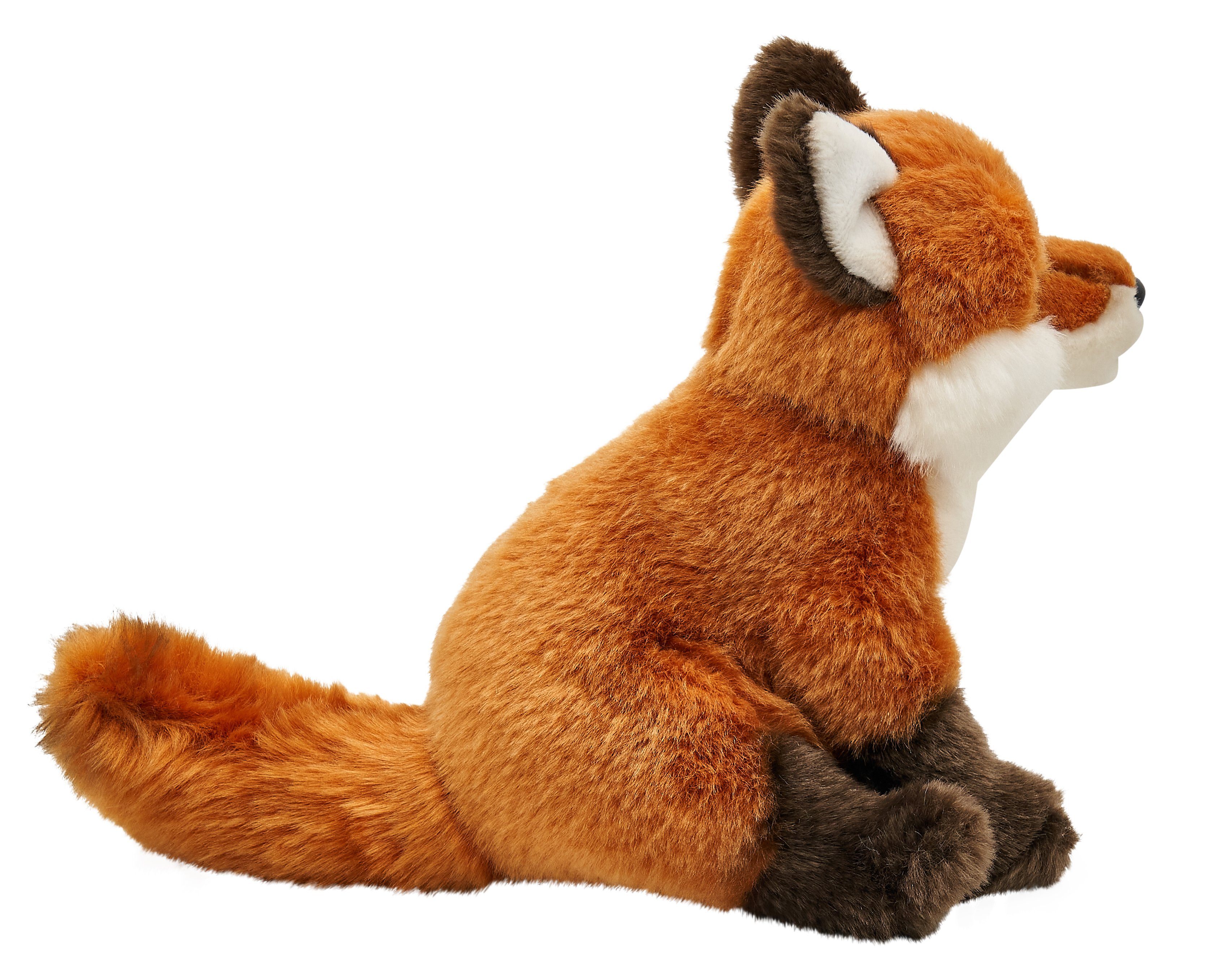Uni-Toys Kuscheltier Fuchs - liegend (24 cm) oder sitzend (25 cm) - Plüsch, Plüschtier, zu 100 % recyceltes Füllmaterial