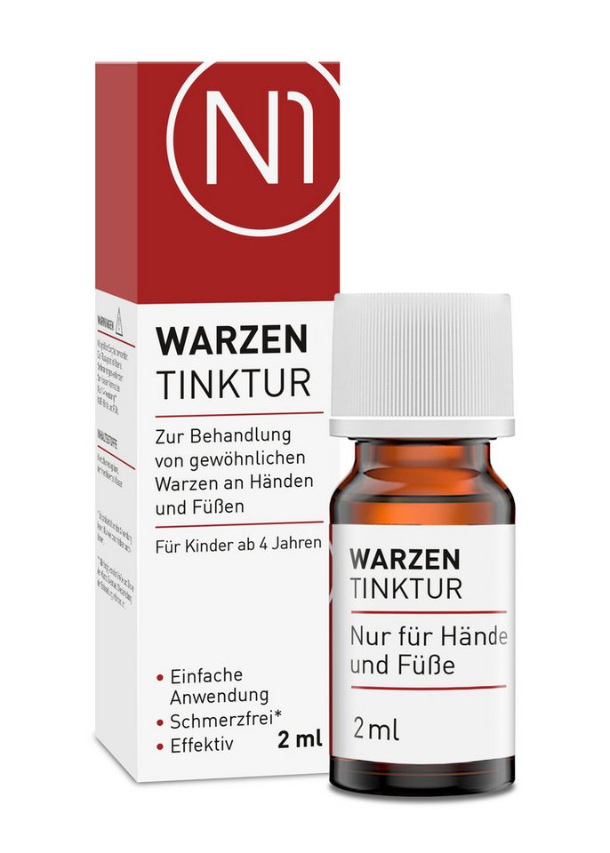 N1 Healthcare Warzen-Behandlungsstift N1 Warzen Tinktur, 2 ml, Medizinprodukt aus der Apotheke