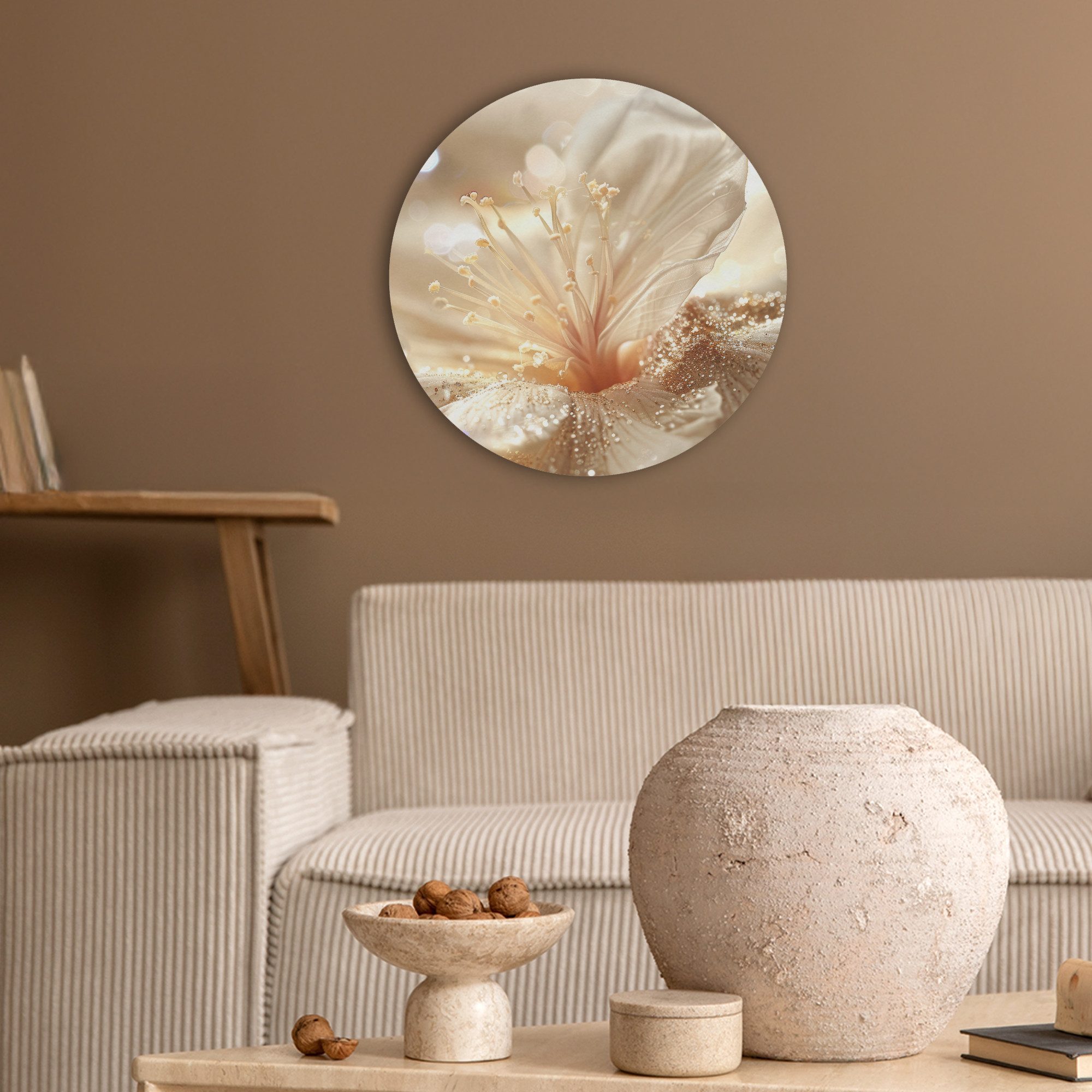 MuchoWow Gemälde Blume - Weiß - günstig online kaufen