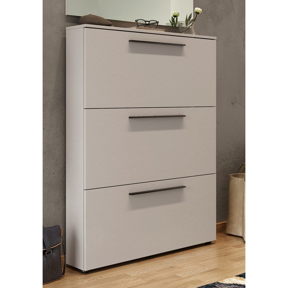 Lomadox Schuhschrank UTRERA-01 Schuhkipper Flur schmal, modern, weiß, Kasch günstig online kaufen