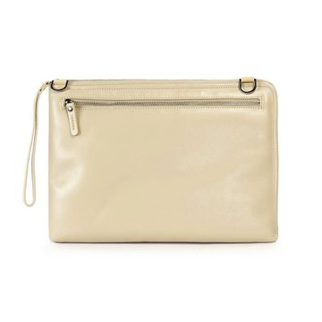 Tucano Laptoptasche Tucano Elle - Damen Notebooktasche aus Leder für 13 Zoll, Ivory Beige