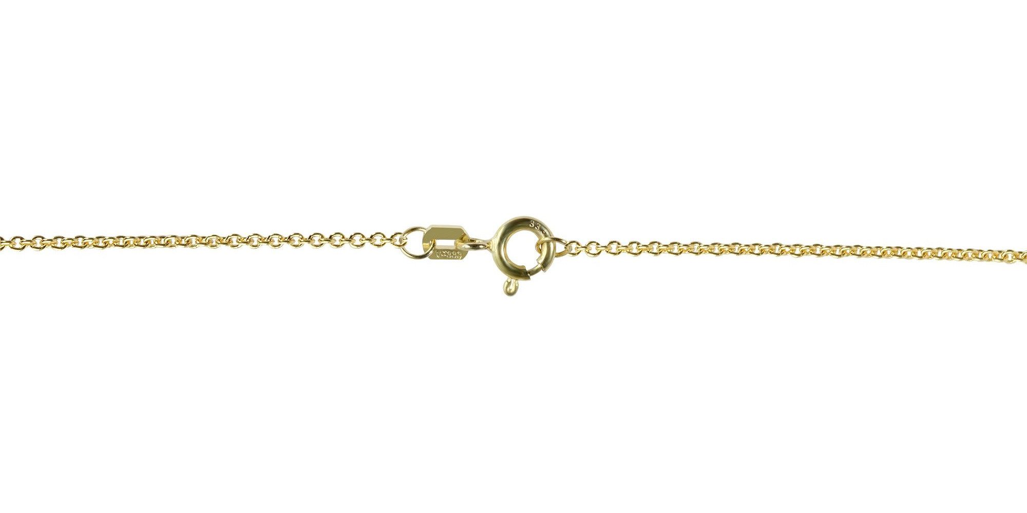 Kette ohne Anhänger Halskette – Ankerkette aus 333 Gold 42 cm