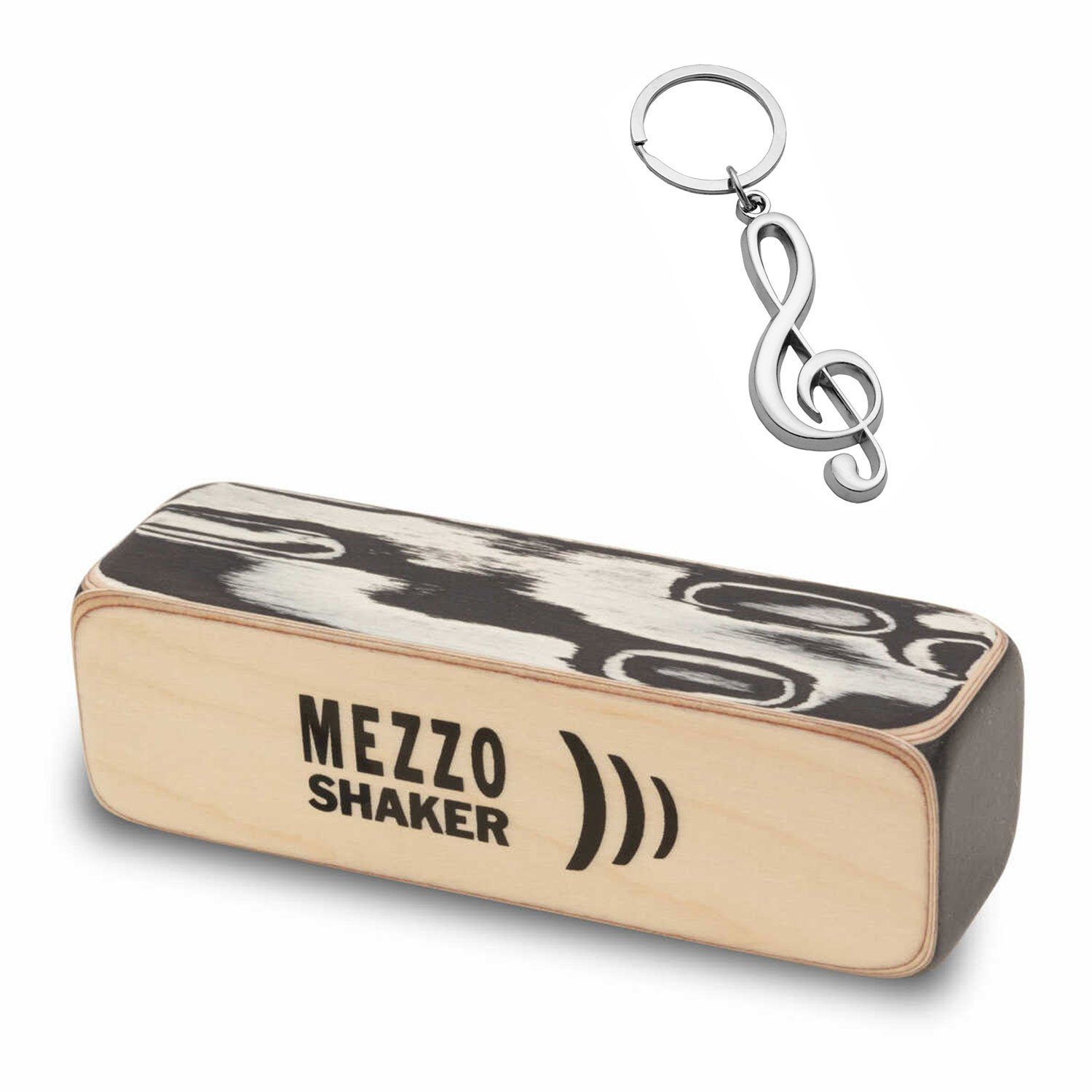 Schlagwerk Cajon Schlagwerk SK-35 Mezzo Shaker mit Schlüsselanhänger
