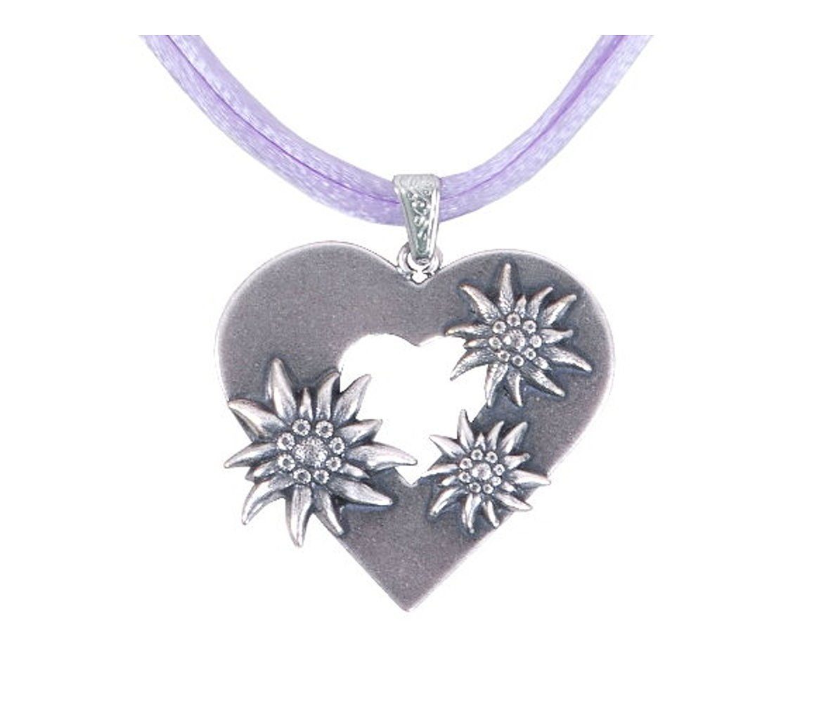 Moschen-Bayern Herzkette Trachtenkette Dirndlkette Halskette Trachtenschmuck Trachtenherz