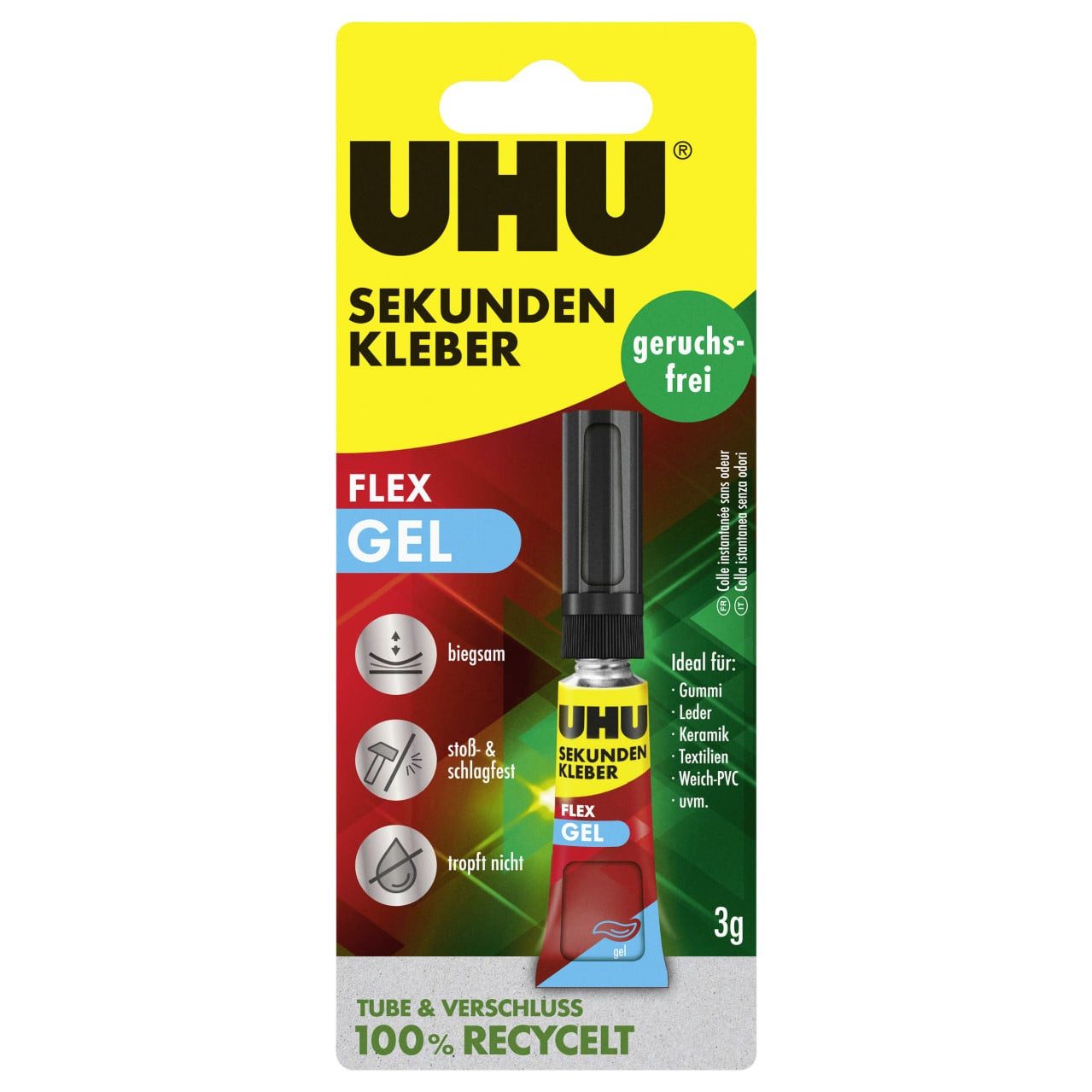 UHU Klebstoff UHU Sekunden Alleskleber geruchsfrei Superflex Gel
