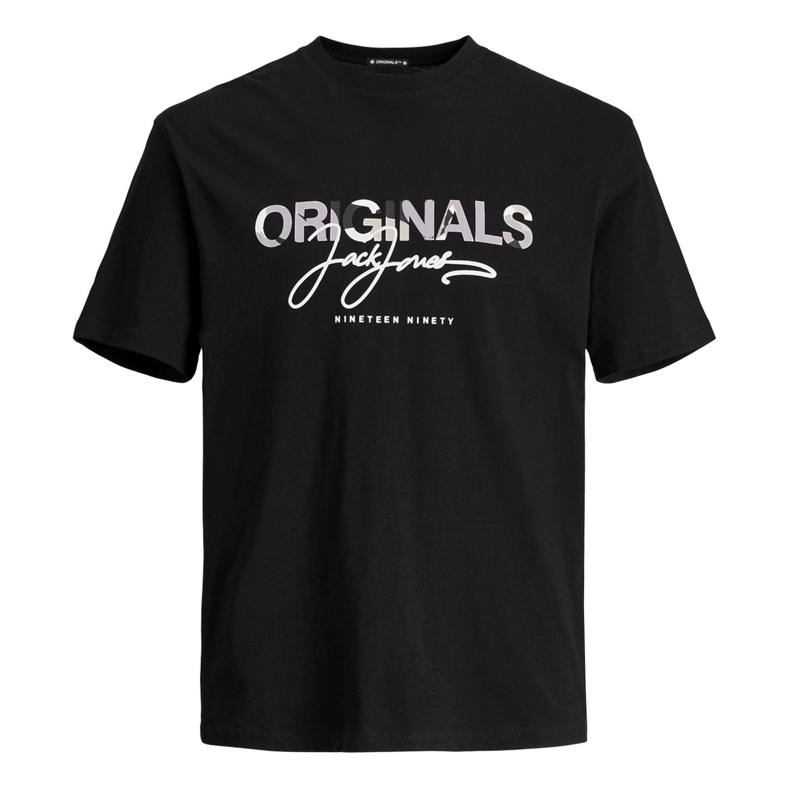 Print-Shirt JORARUBA AOP Branding Tee SS Crew-Neck