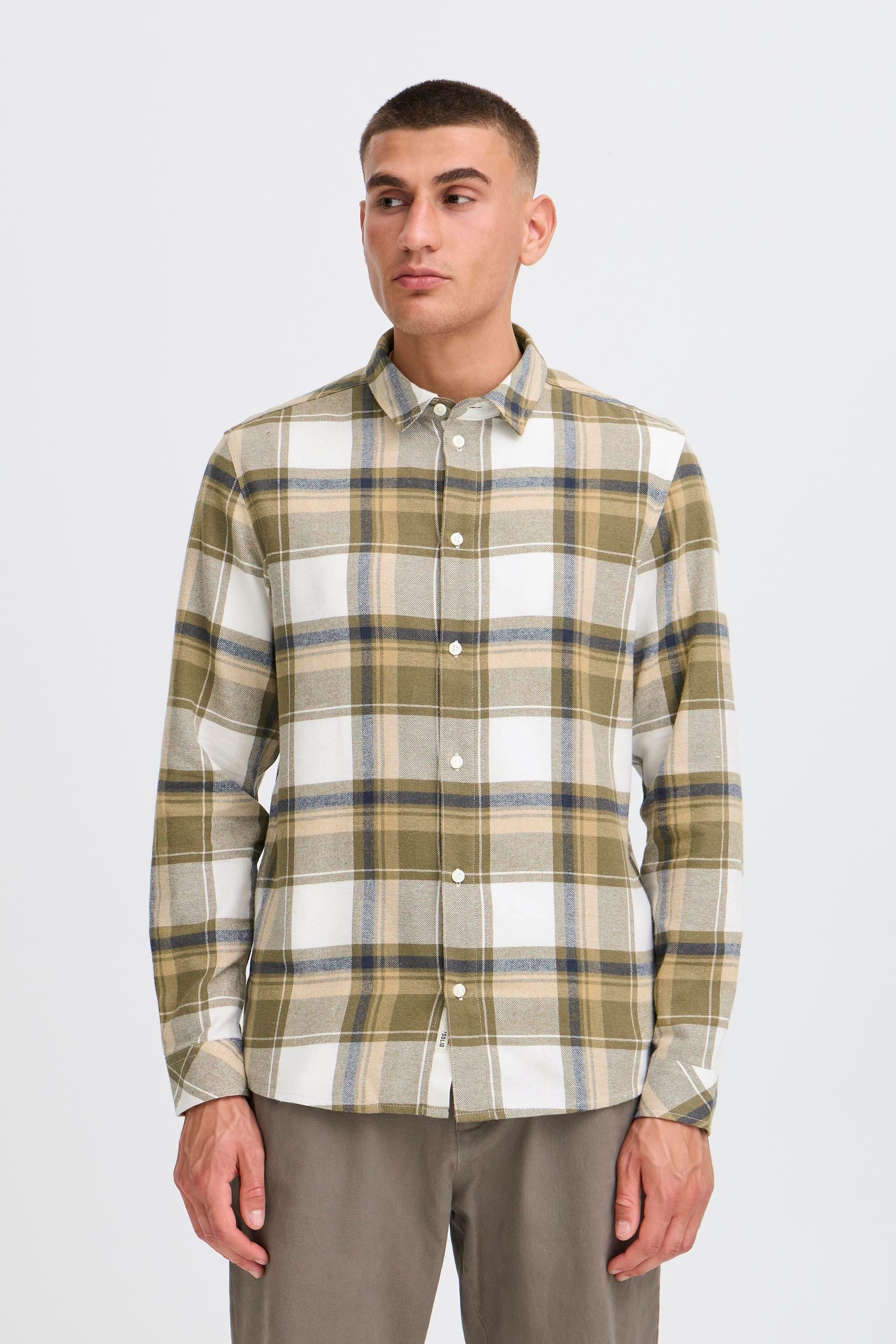 !Solid Flanellhemd SDCHRIS Modisches Flanellhemd aus Baumwoll-Mischung günstig online kaufen