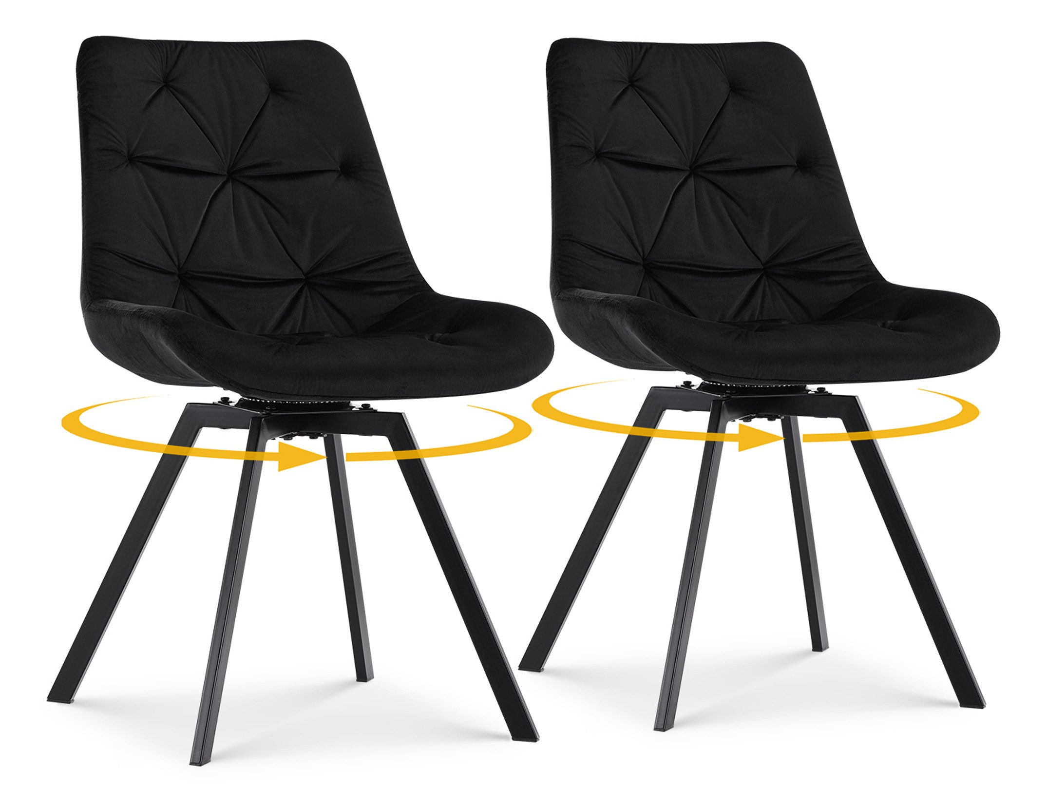 Ofcasa Esszimmerstuhl Samt-Drehstuhl (2er Set, 2 günstig online kaufen