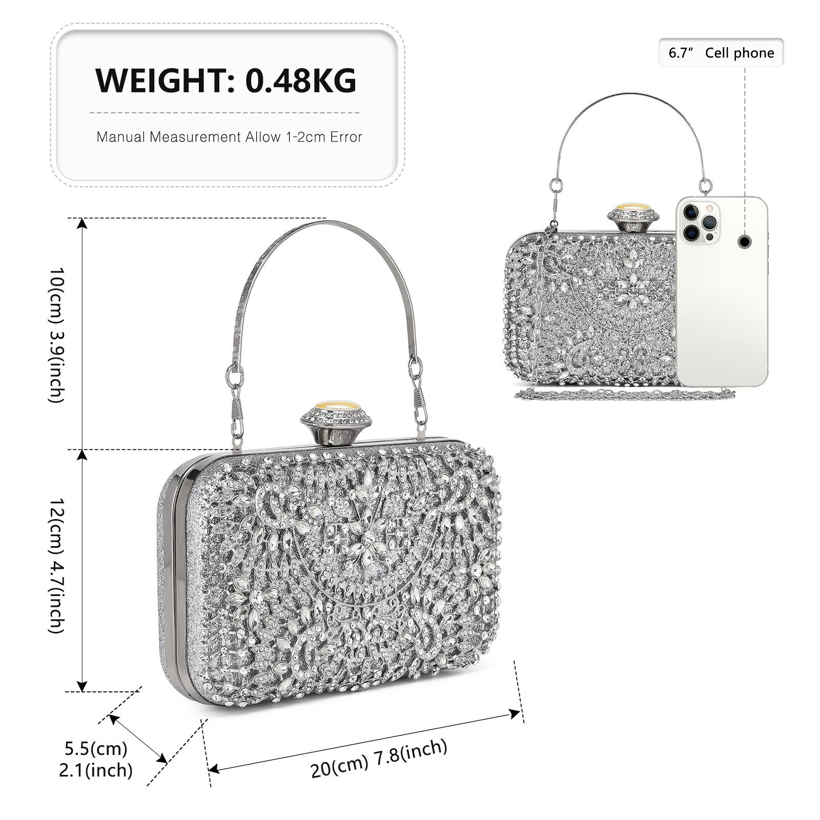 Miss Lulu Clutch Damen Clutch-Tasche mit günstig online kaufen