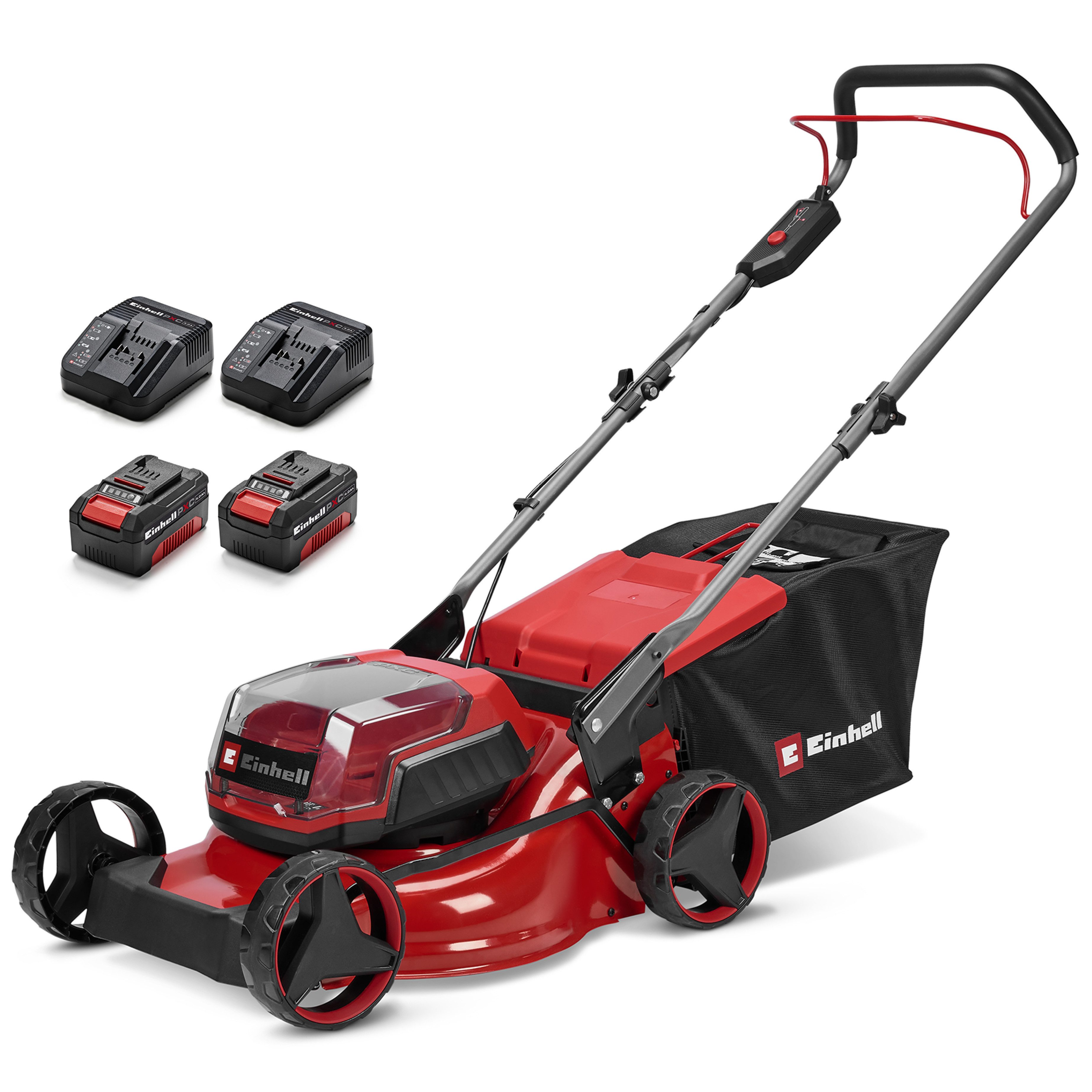 Einhell Akkurasenmäher GC-CM 36/42 Li BL (2x4,0Ah), 42 cm Schnittbreite, Inkl. Akku und Ladegerät
