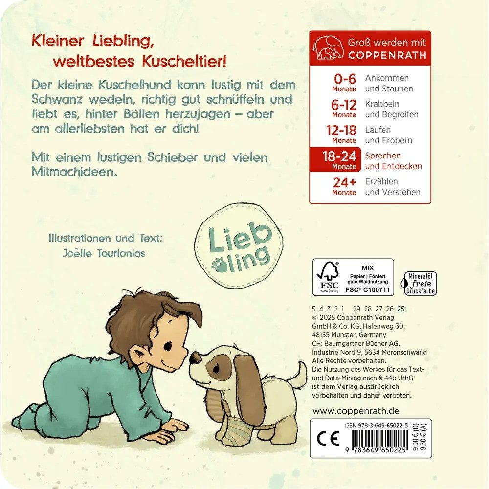 COPPENRATH DIE SPIEGELBURG Zeichenalbum Liebling: Kleiner Hund, erzähl mir von dir