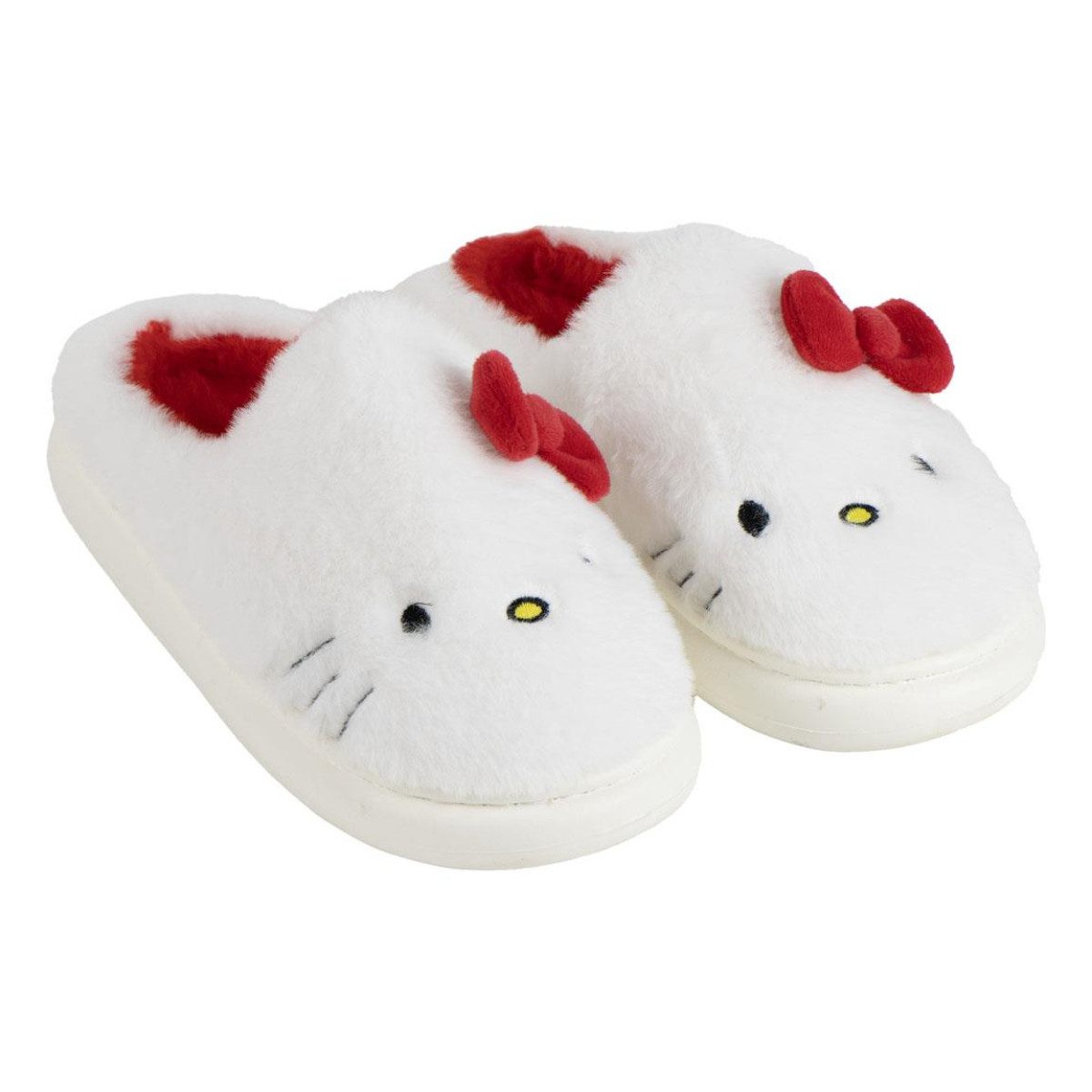 Cerda Hello Kitty Damen Hausschuhe rutschfeste Hauslatschen Hausschuh