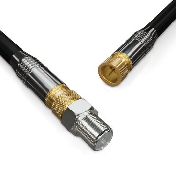 deleyCON deleyCON 10x SAT Adapter Verbinder Koaxialkabel verlängern 2x SAT-Kabel