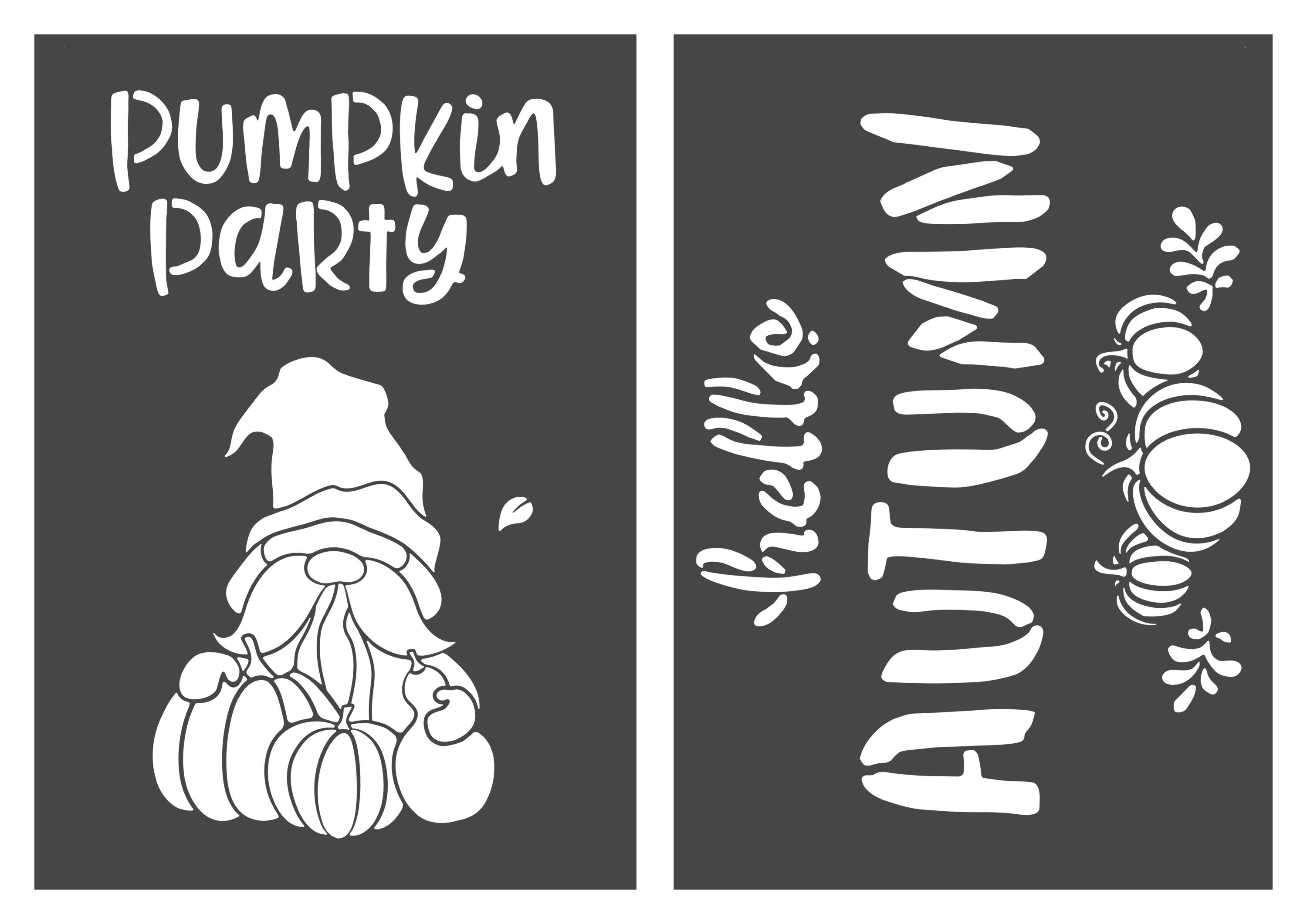 VBS Malschablone Autumn und Pumpkin, A4