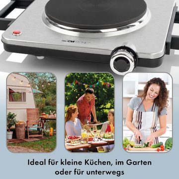 CLATRONIC Einzelkochplatte EKP 3788 E, Kochplatte für Küche, Büro Camping, 1500 Watt