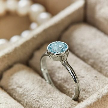 Mirabeau Fingerring Ring Lilianne silber/blau