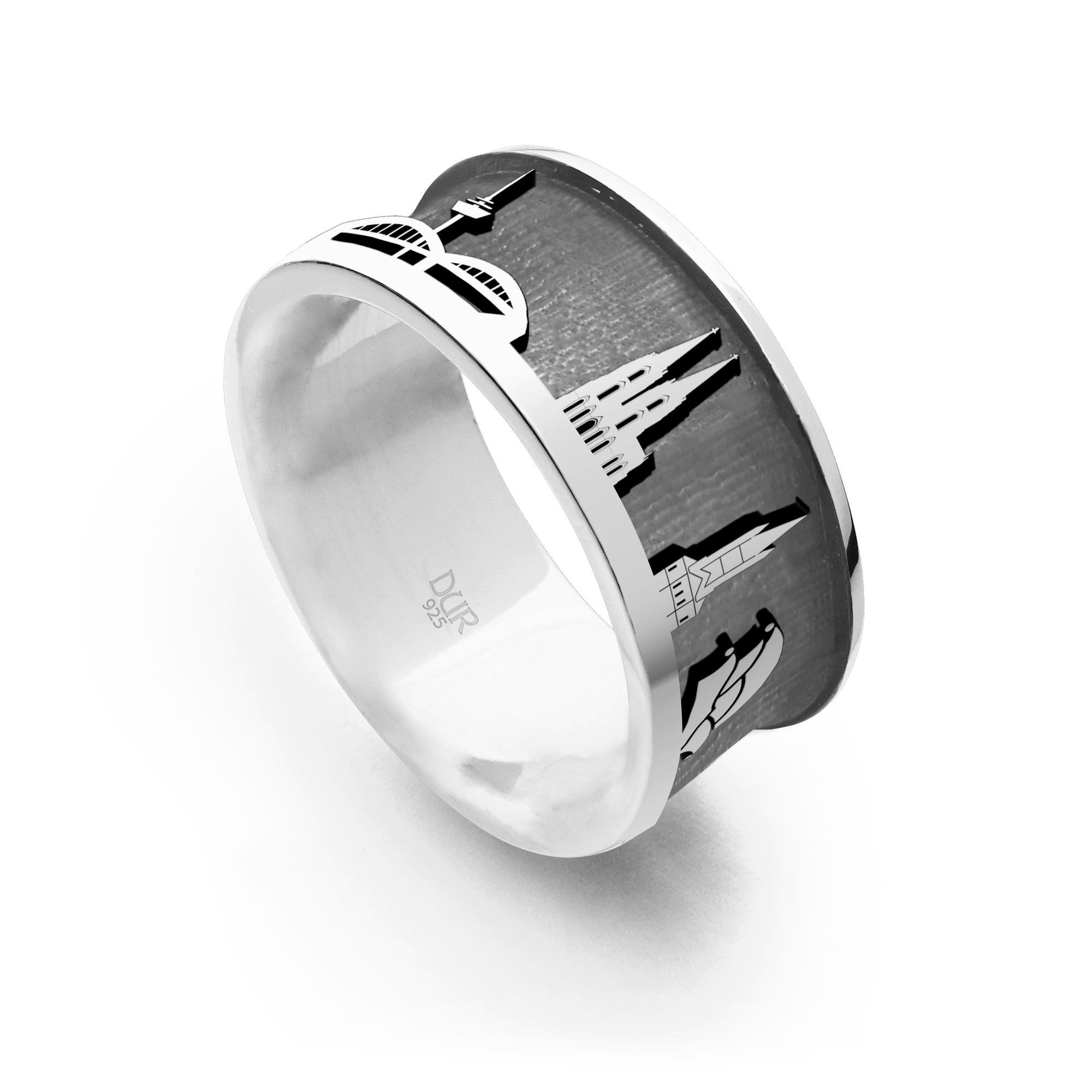 DUR Fingerring DUR Schmuck: Ring "Köln" Stadtring 925er Sterlingsilber dunk günstig online kaufen
