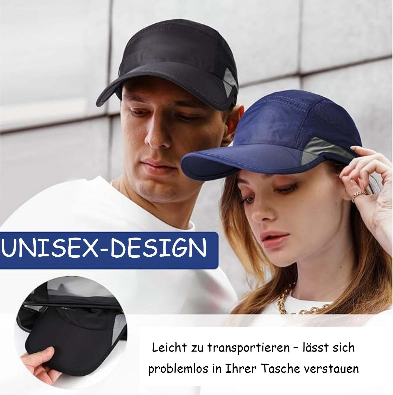 Zaewry Baseball Cap Damen Herren, Atmungsaktive Sport DüNn Mesh Kappe