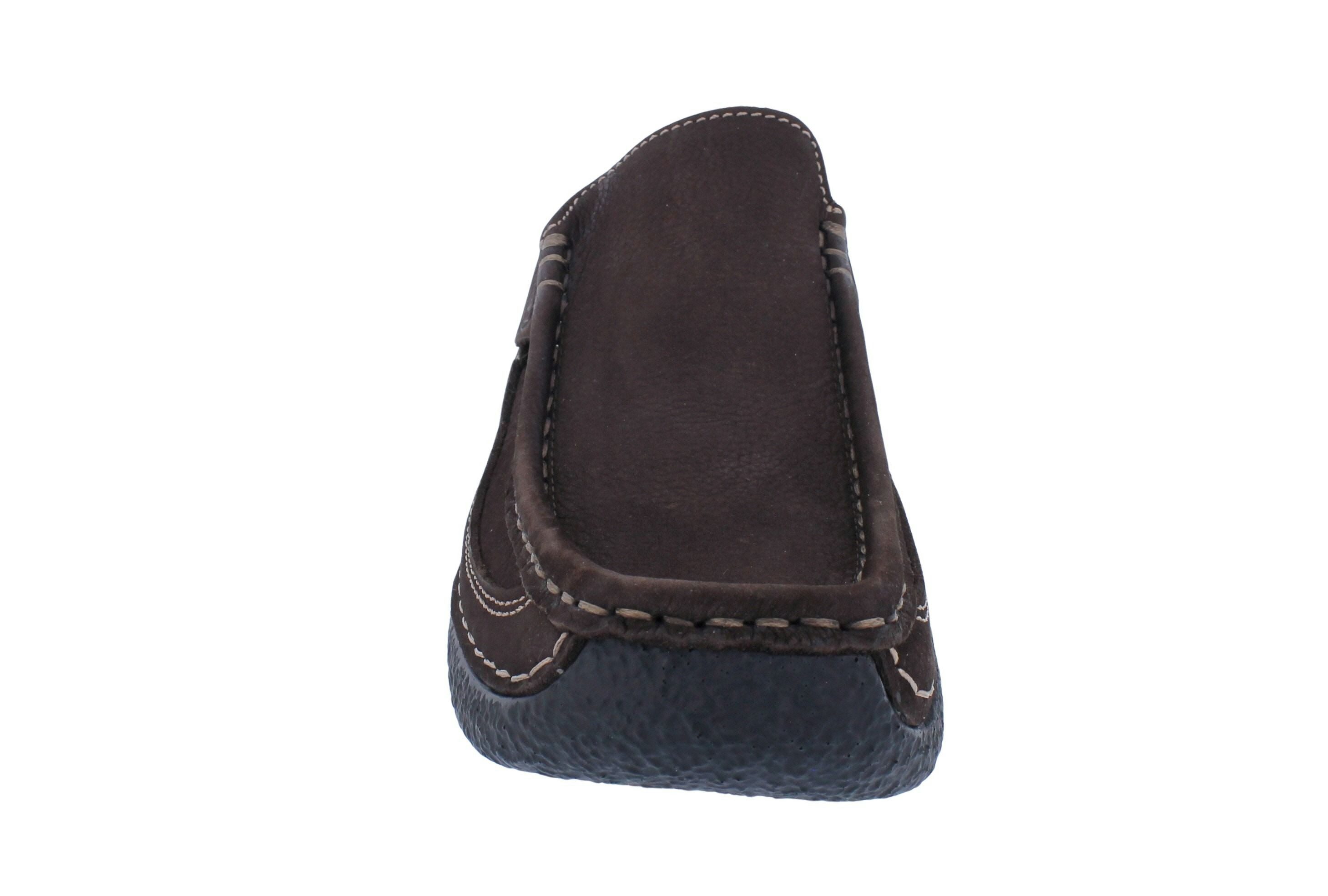 WOLKY Wolky Clog Roll Slide 0620211-300, Nubukleder, Braun, Fußbett zum Wech Clog