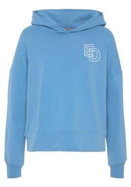 Elbsand Kapuzensweatshirt mit großem Logodruck auf dem Rücken, bequemer Hoodie aus Baumwolle