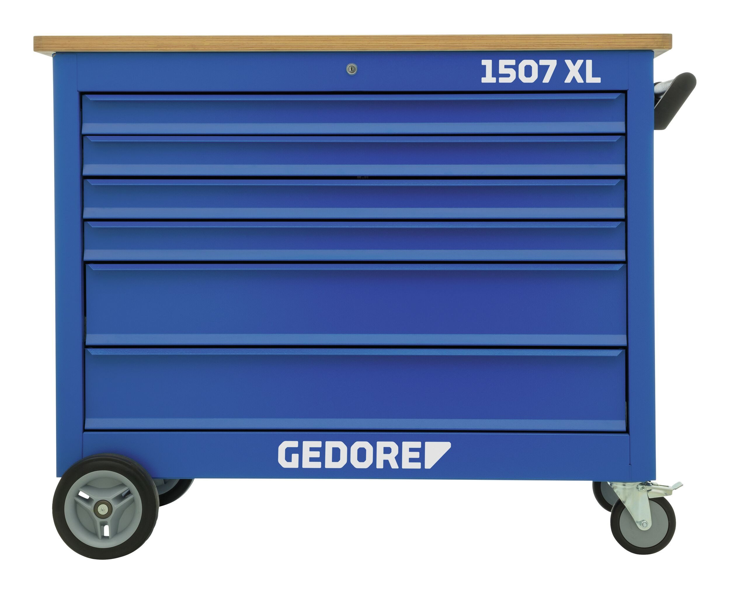 Gedore Werkbank, Rollwerkbank 1507XL mit 6 Schubladen 1250 x 550 x 985 mm