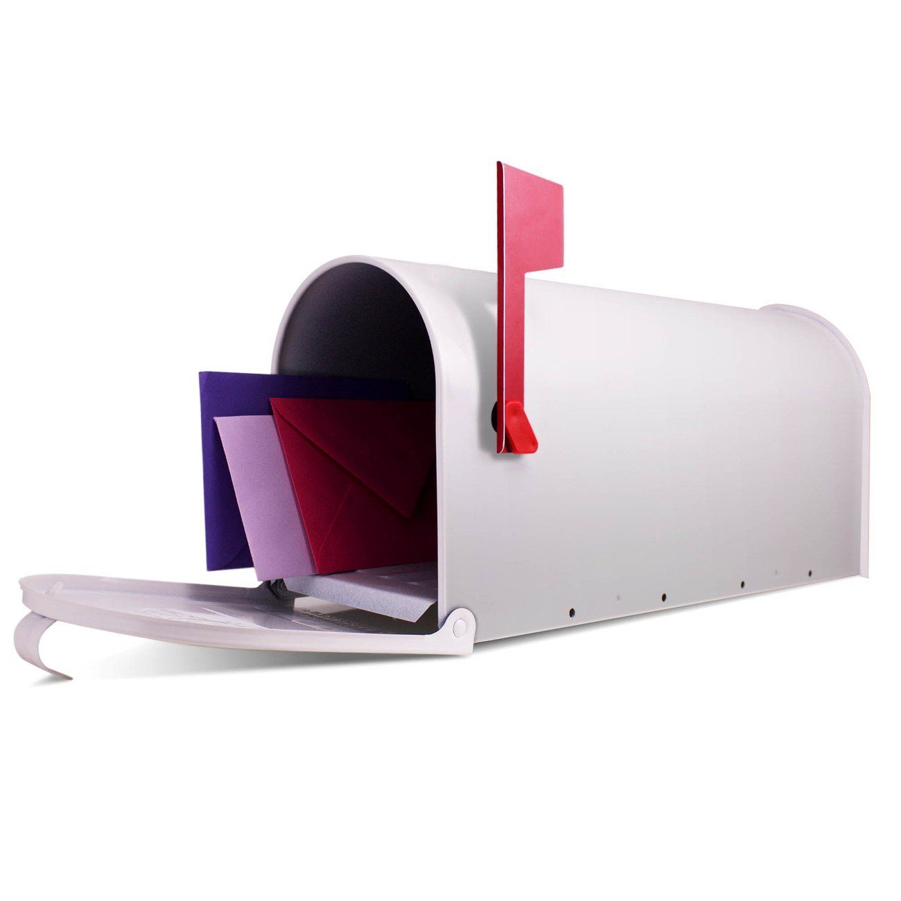 Mailbox original Briefkasten (Amerikanischer x weiß Mississippi aus 17 cm x 22 Amerikanischer USA), Briefkasten, 51 banjado