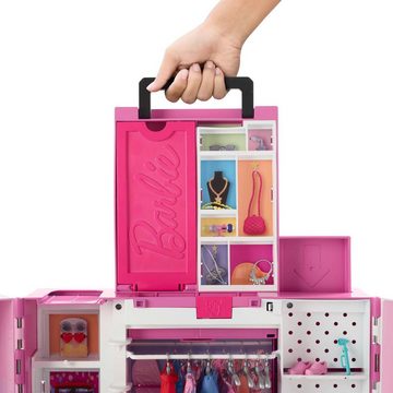 Barbie Puppenkleiderschrank Traum-Kleiderschrank mit Puppe (blond), Zubehör & Kleidung