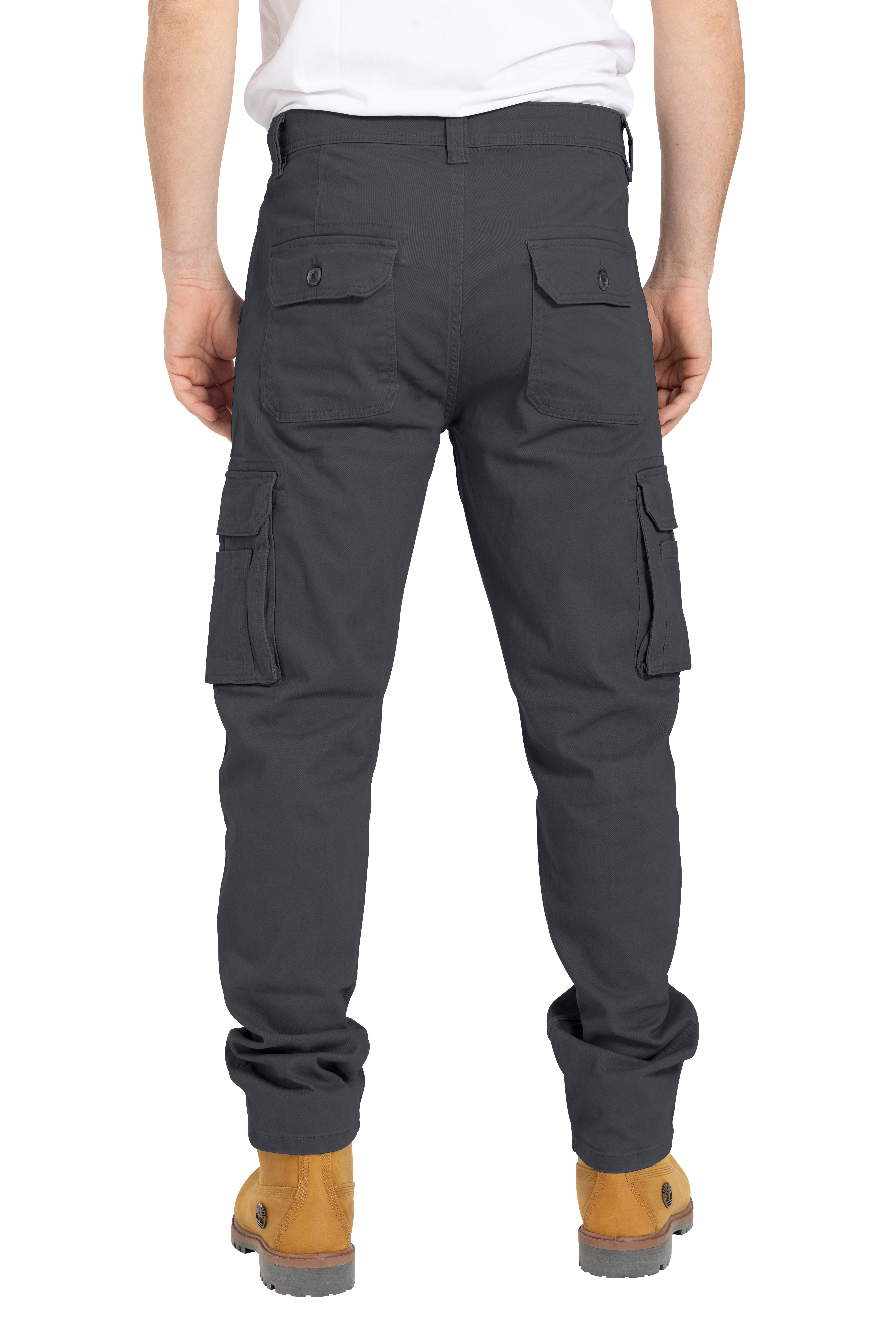BlauerHafen Cargohose Herren Cargo Hose Arbeitshose Schwerlast Tactical mit 12 Taschen Chino – Bild 4 von 5