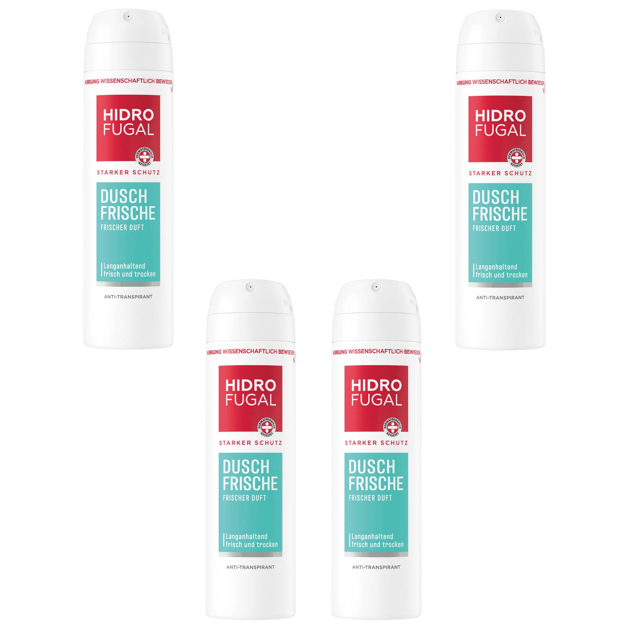 Deo-Spray HIDROFUGAL DUSCH FRISCHE 4 x 150 ml