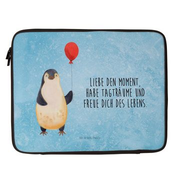 Mr. & Mrs. Panda Laptop-Hülle Pinguin Luftballon - Eisblau - Geschenk, Liebe, Tagträume, Notebook T