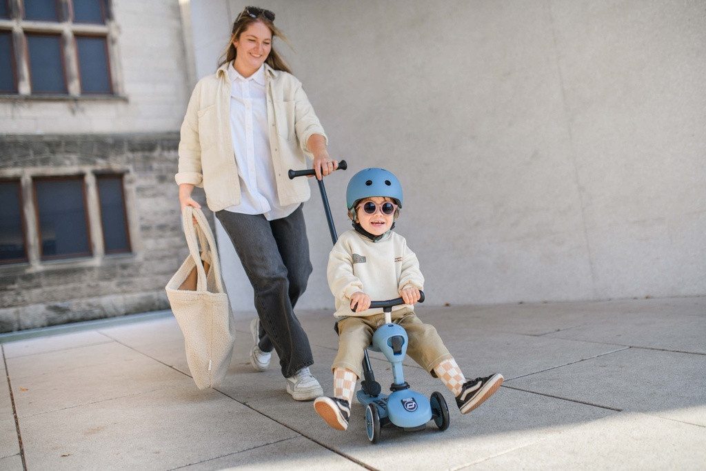 Scoot and Ride Dreiradscooter Highwaykick 1 Push and Go Kinderroller mit Sitz 2in1 Laufrad – Bild 5 von 5