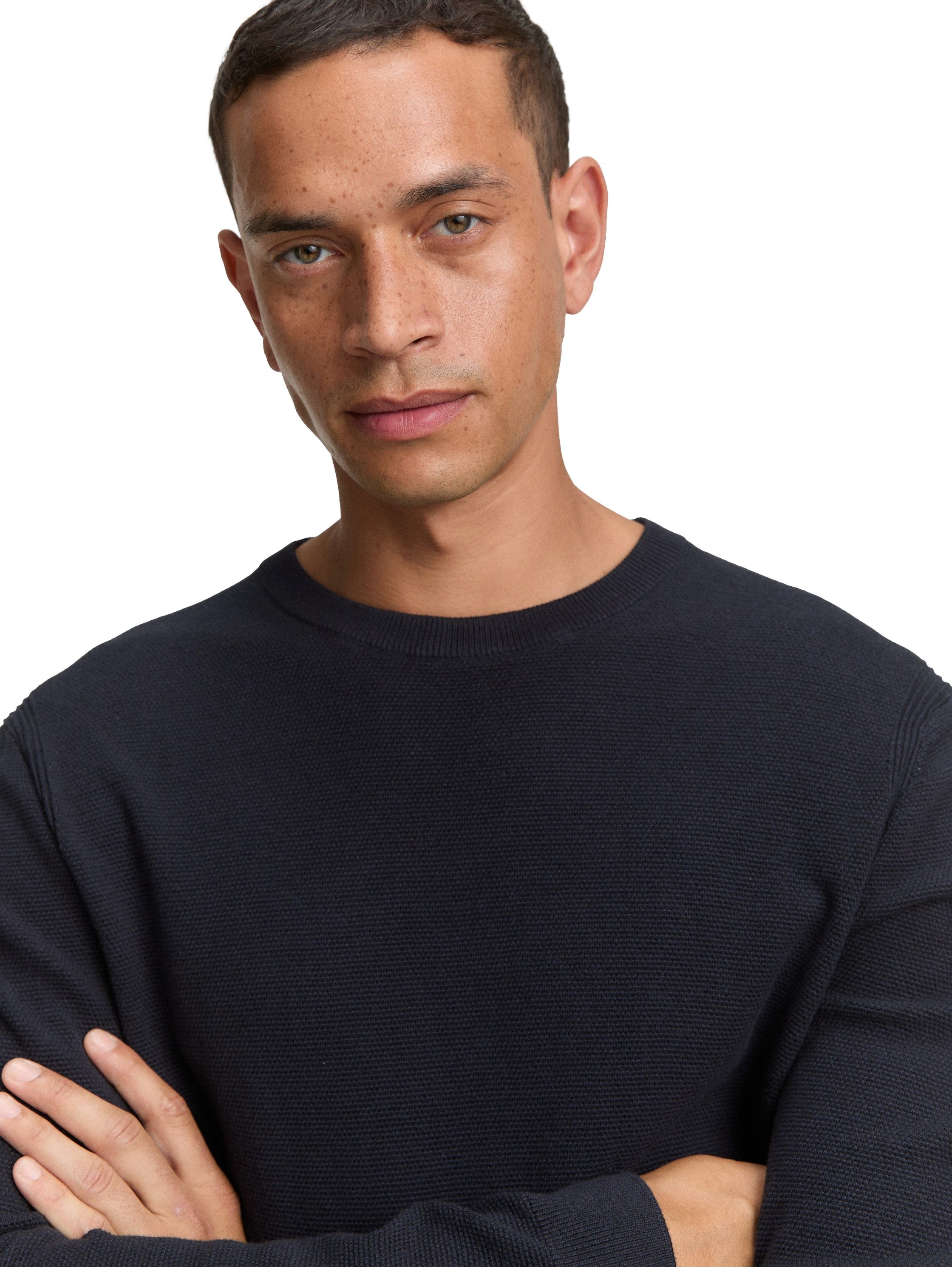 TOM TAILOR Strickpullover mit Bündchen
