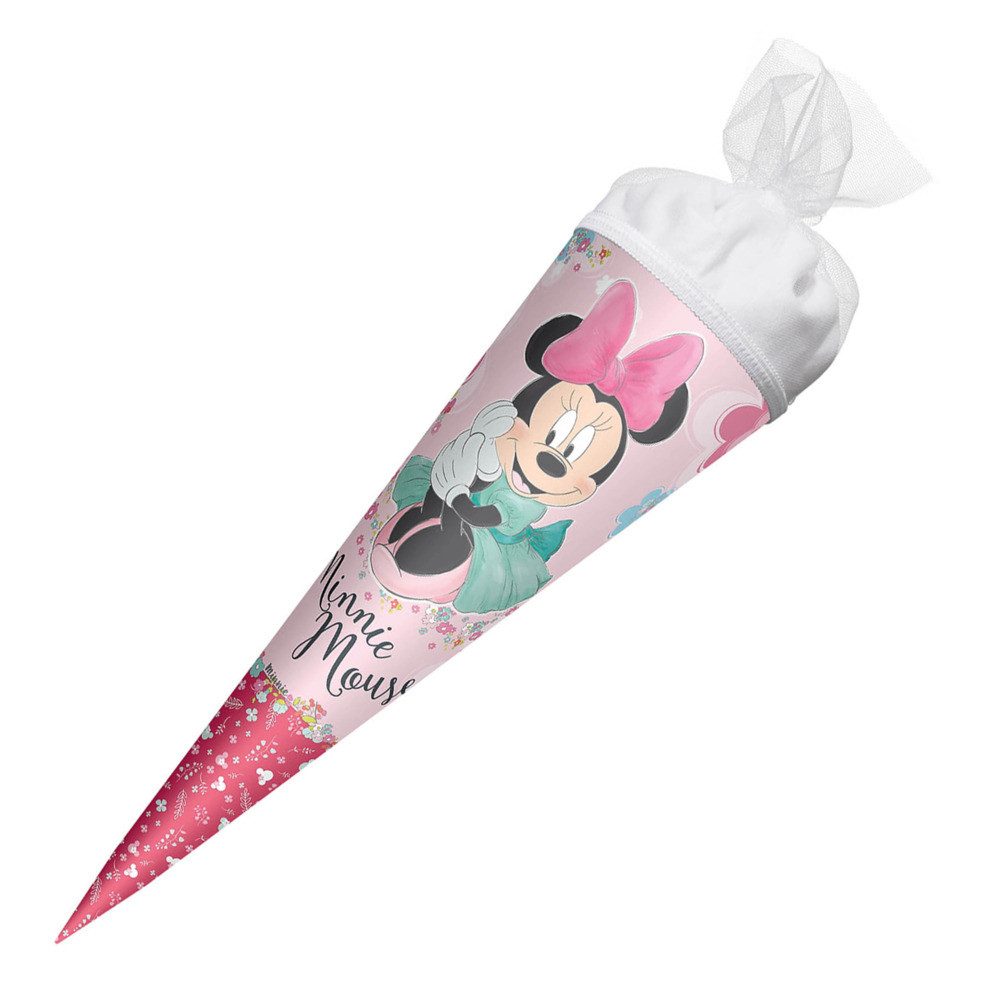 Schultüte Roth Schultüte Disney Minnie Maus rund Tüllverschluss 35cm