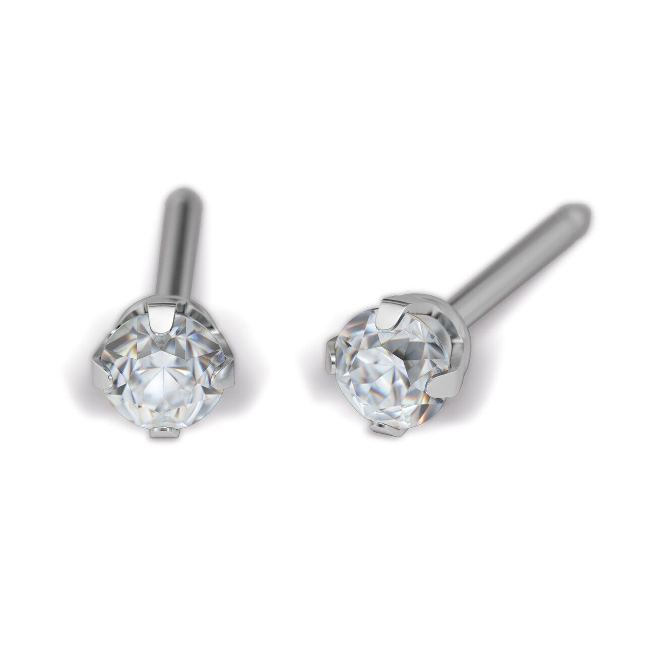 Studex Paar Серьги-гвоздики Kronenfassung Cubic Zirkonia Rund Серьги-гвоздики 3 mm