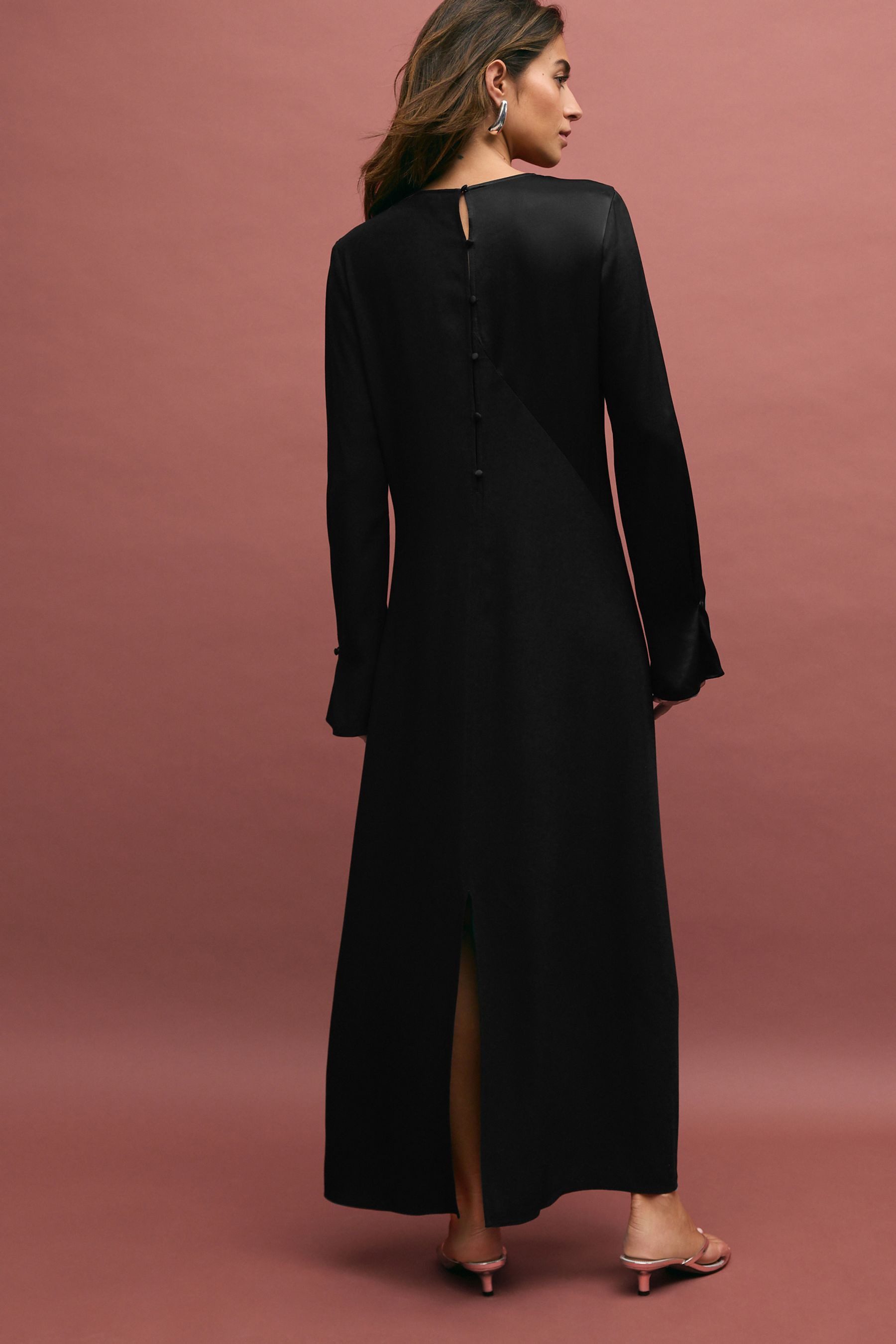 Next Midikleid Langärmeliges, enges Midikleid aus günstig online kaufen